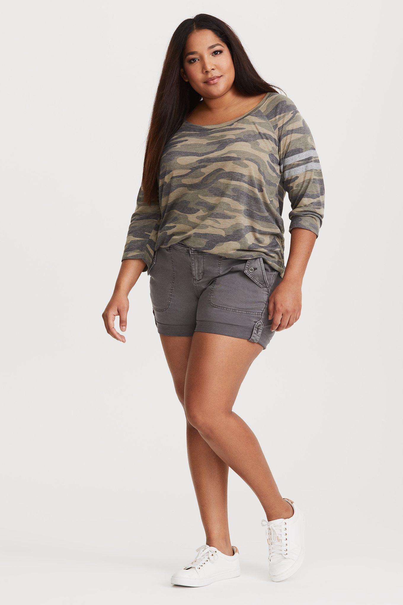 Camo Varsity Stripe Raglan Tee, CAMO, alternate