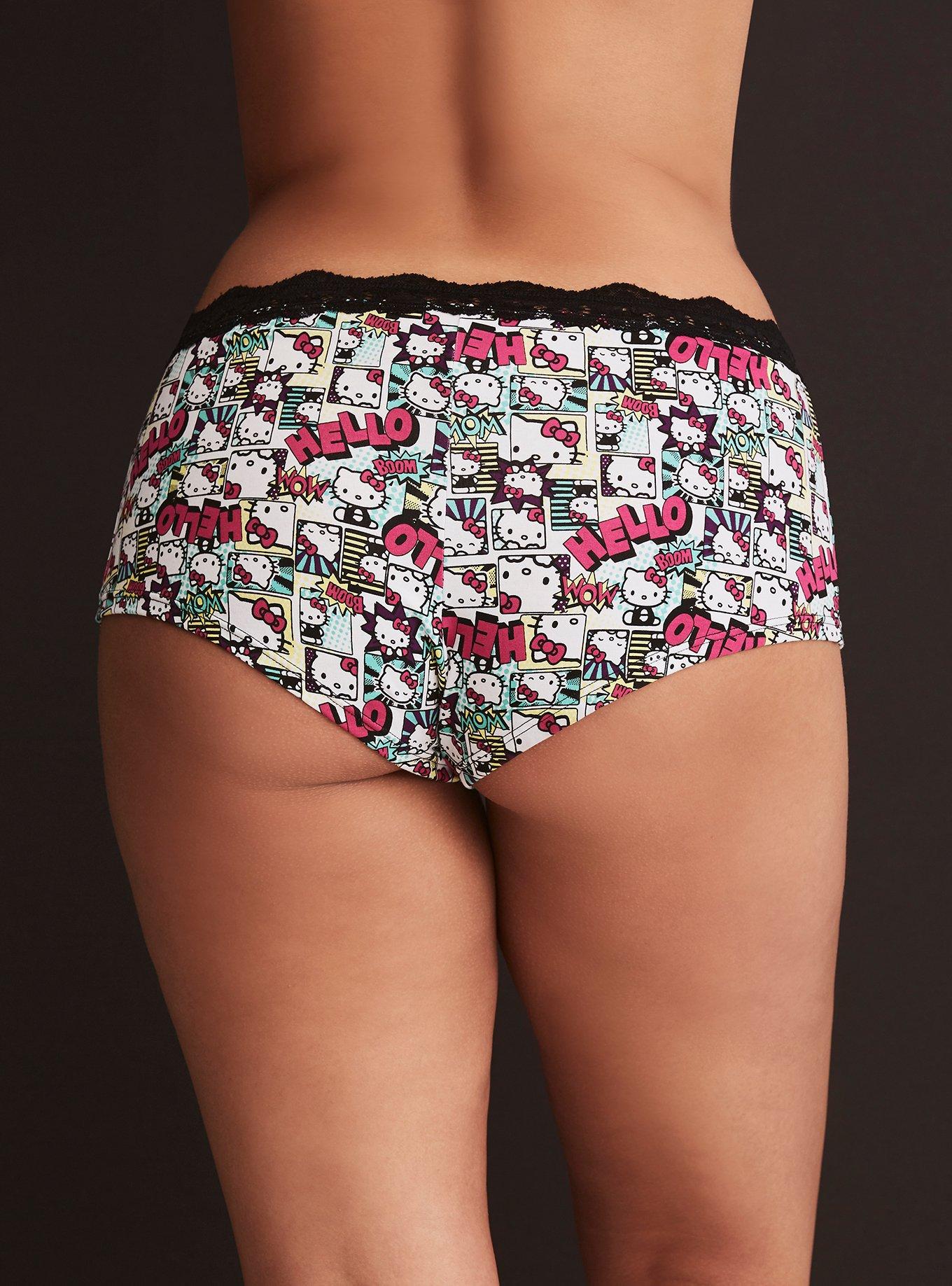 Hello Kitty Cotton Cheeky Panty, MULTI, alternate