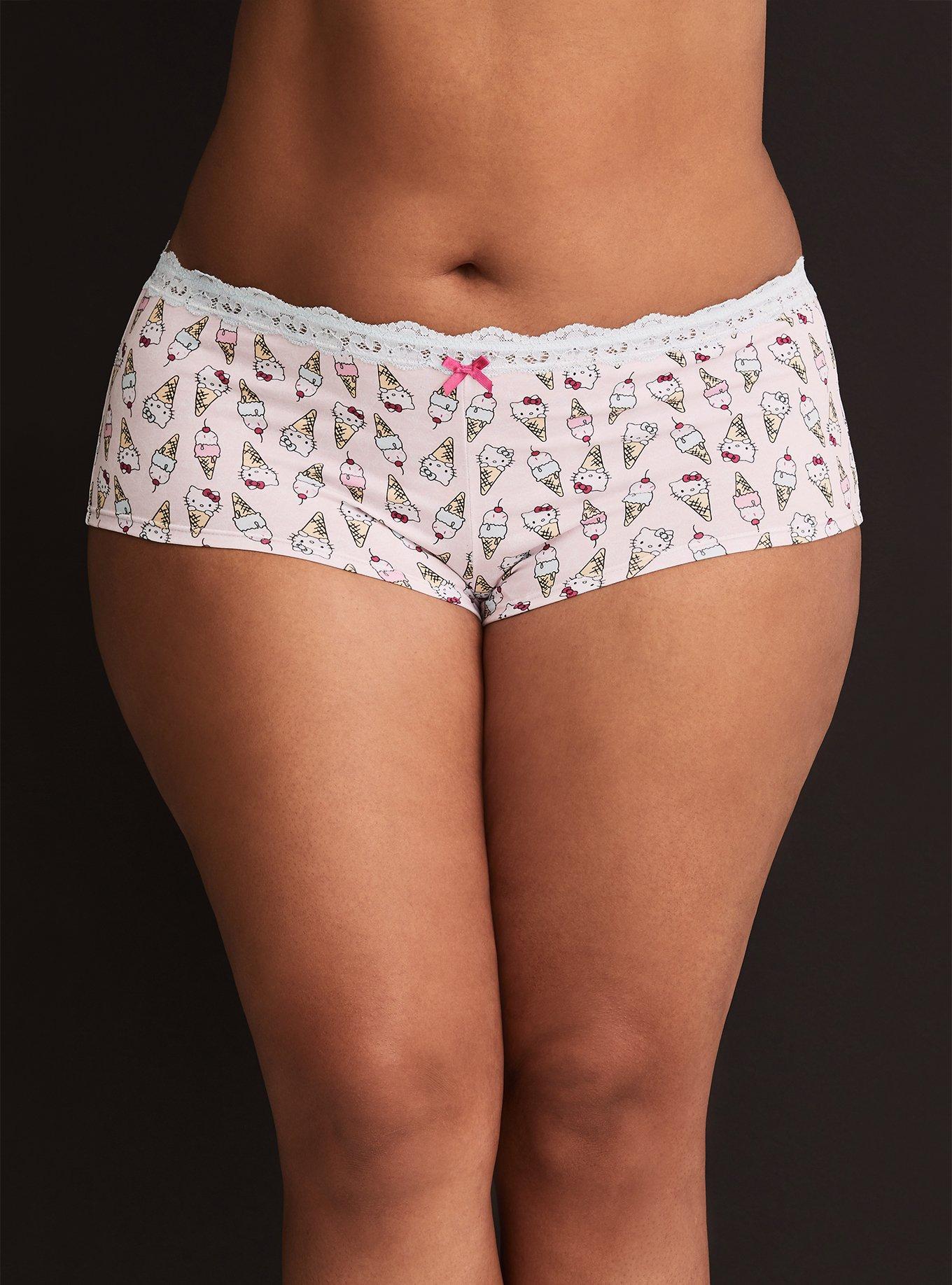 Plus Size Hello Kitty Pink Cotton Boyshort Panty Torrid