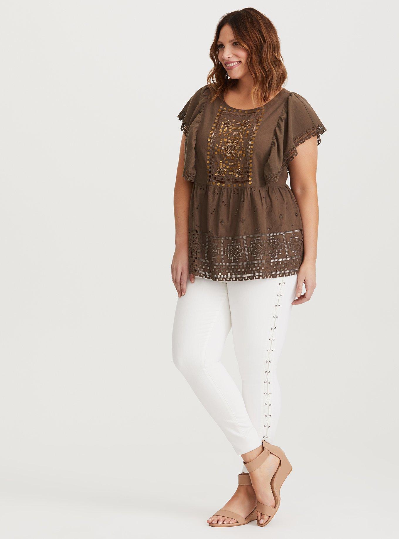 Plus Size Jegging - Super Stretch White, WHITE, alternate