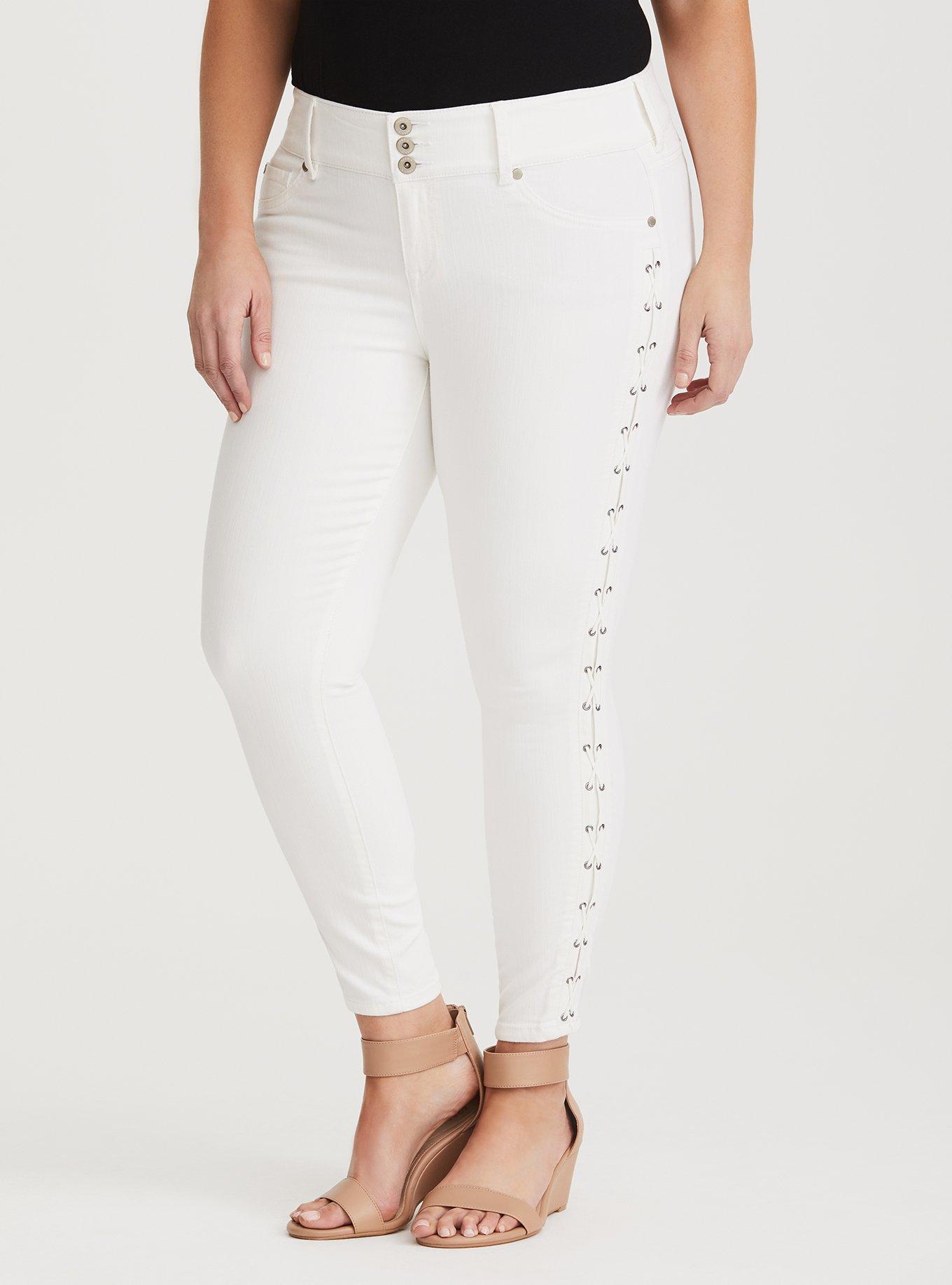 Torrid white jeggings top
