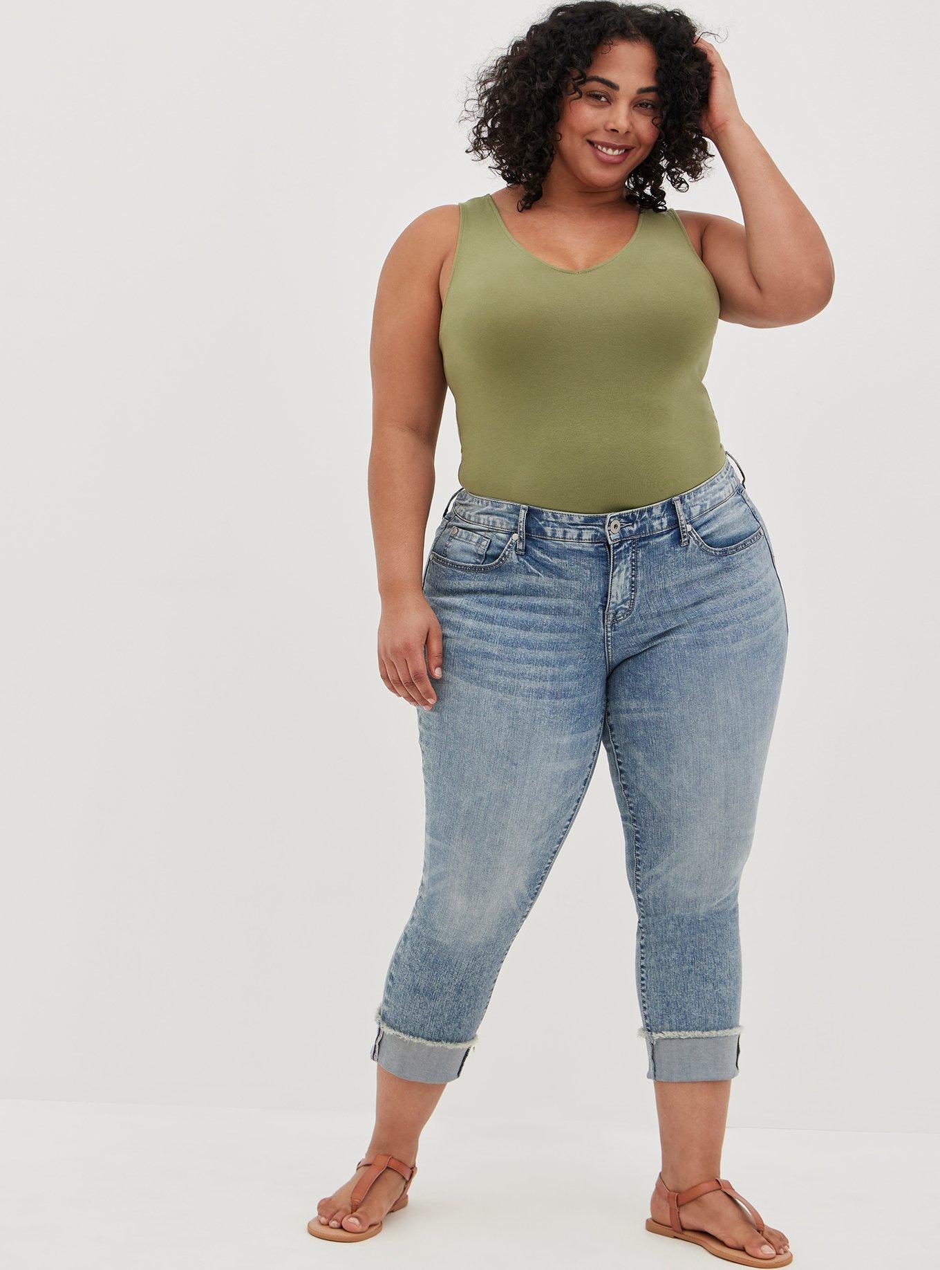 Deals Torrid Crop Boyfriend Jeans