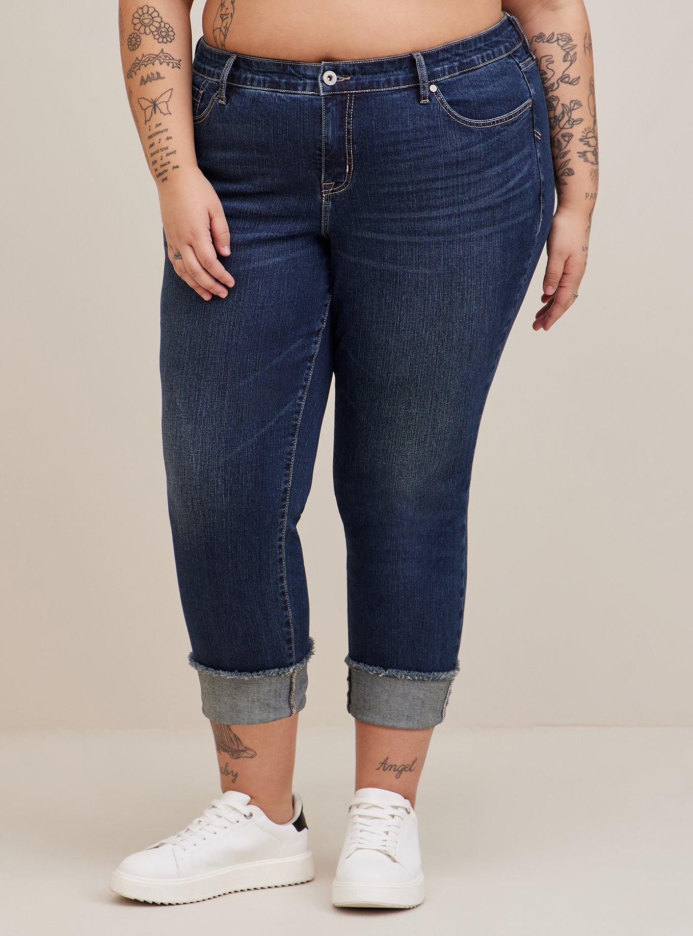 Plus Size - Boyfriend Straight Vintage Stretch Mid-Rise Jean - Torrid