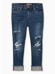 Crop Boyfriend Straight Vintage Stretch Mid-Rise Jean, BACK COUNTRY, hi-res