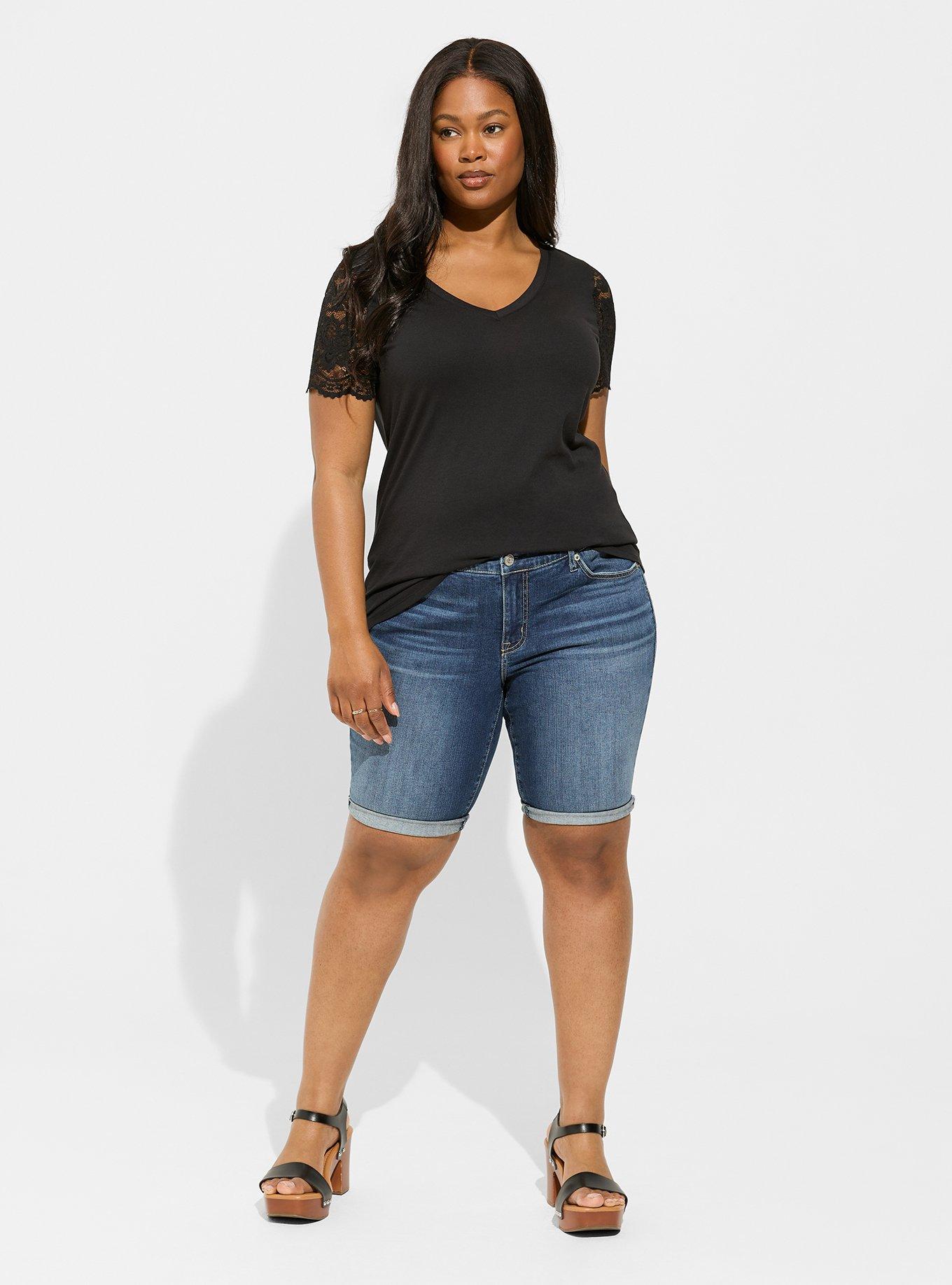 boyfriend shorts plus size