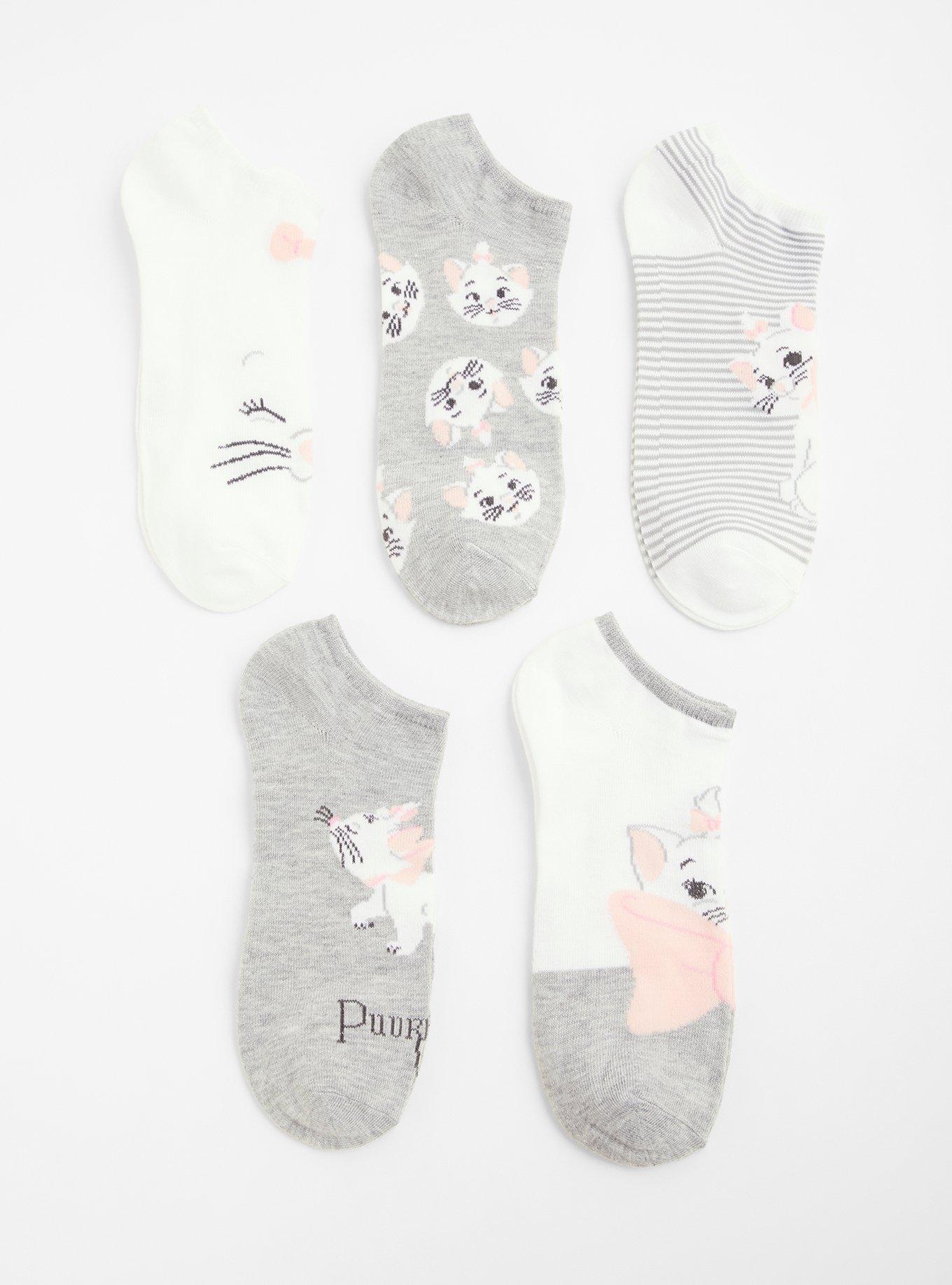Cute Walk by Babyhug Knit Antibacterial Socks With Aristocats Marie Graphics Pack Of 3 - Pink main image 1