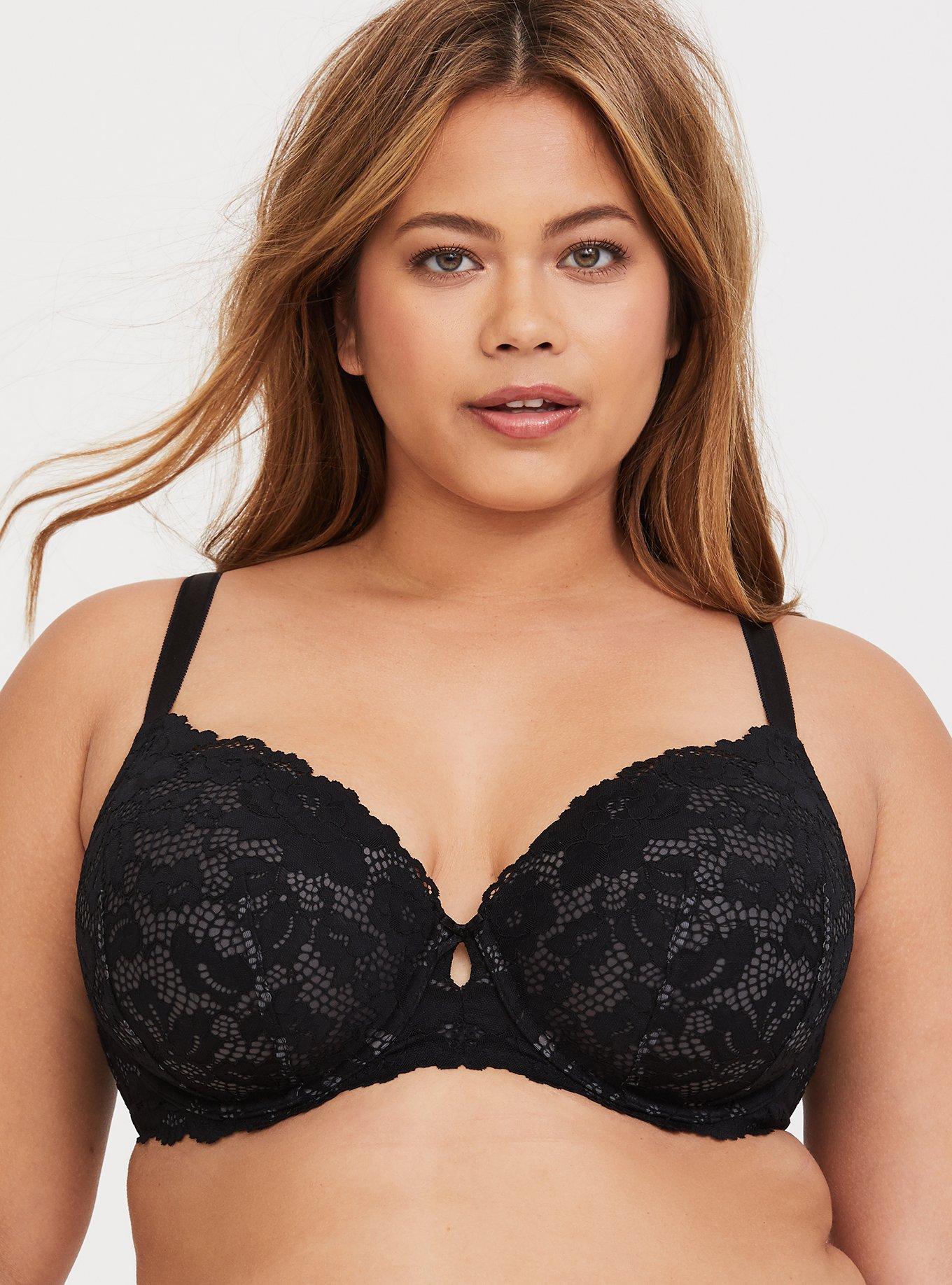 Vermont Country Store Full-Coverage Underwire T-Shirt Bra Black