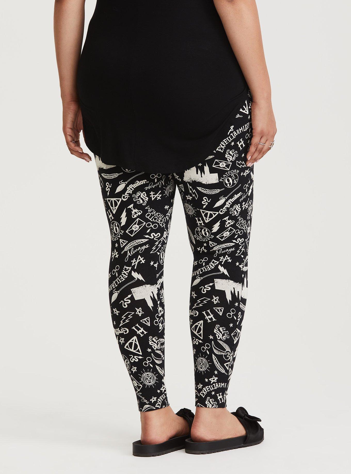 Harry Potter Black & White Legging, BLACK, alternate