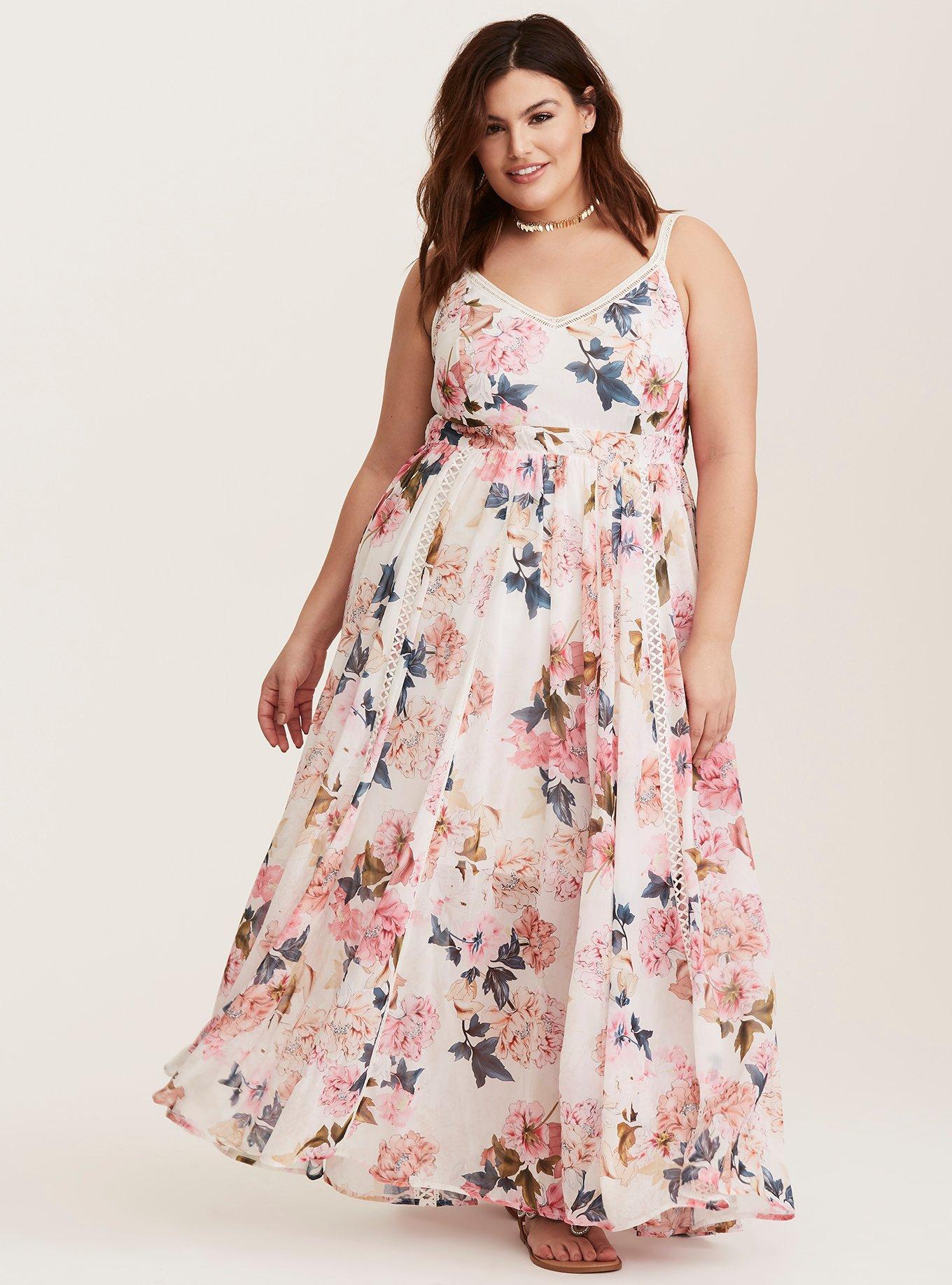 Torrid floral clearance maxi dress