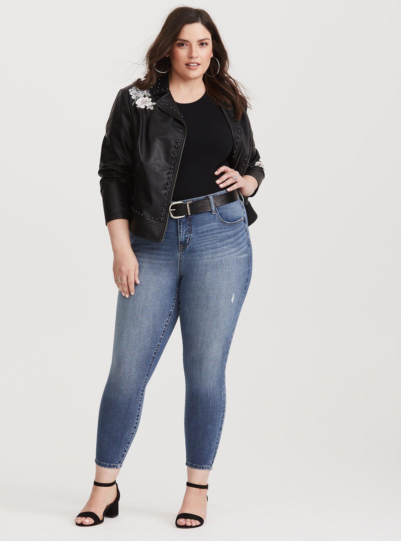 Plus Size Curvy Skinny Jean - Ultimate StretchMedium Wash, SEAWALL, alternate