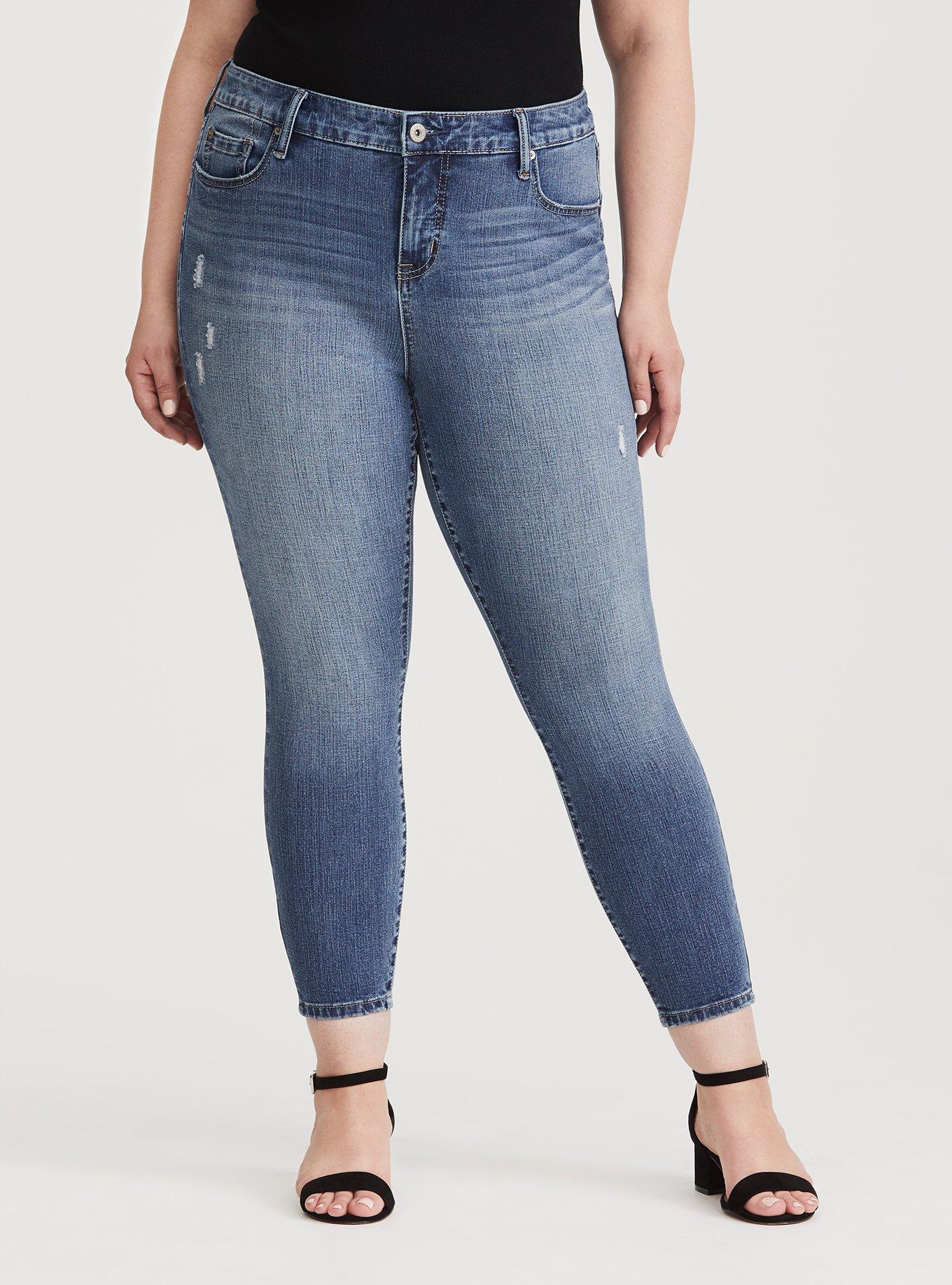 Plus Size Curvy Skinny Jean - Ultimate StretchMedium Wash, SEAWALL, hi-res