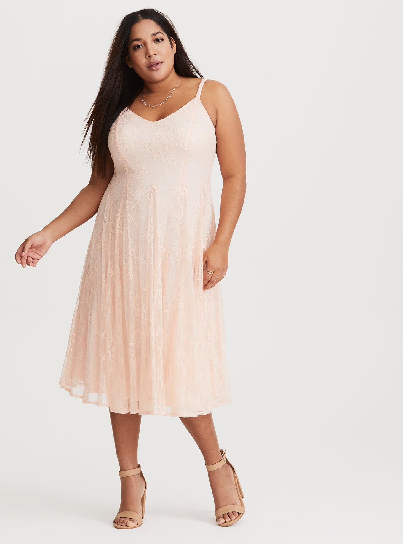 Torrid Honeysuckle Pink High Low Surplice Midi Dress Plus Size 2X, 18/20