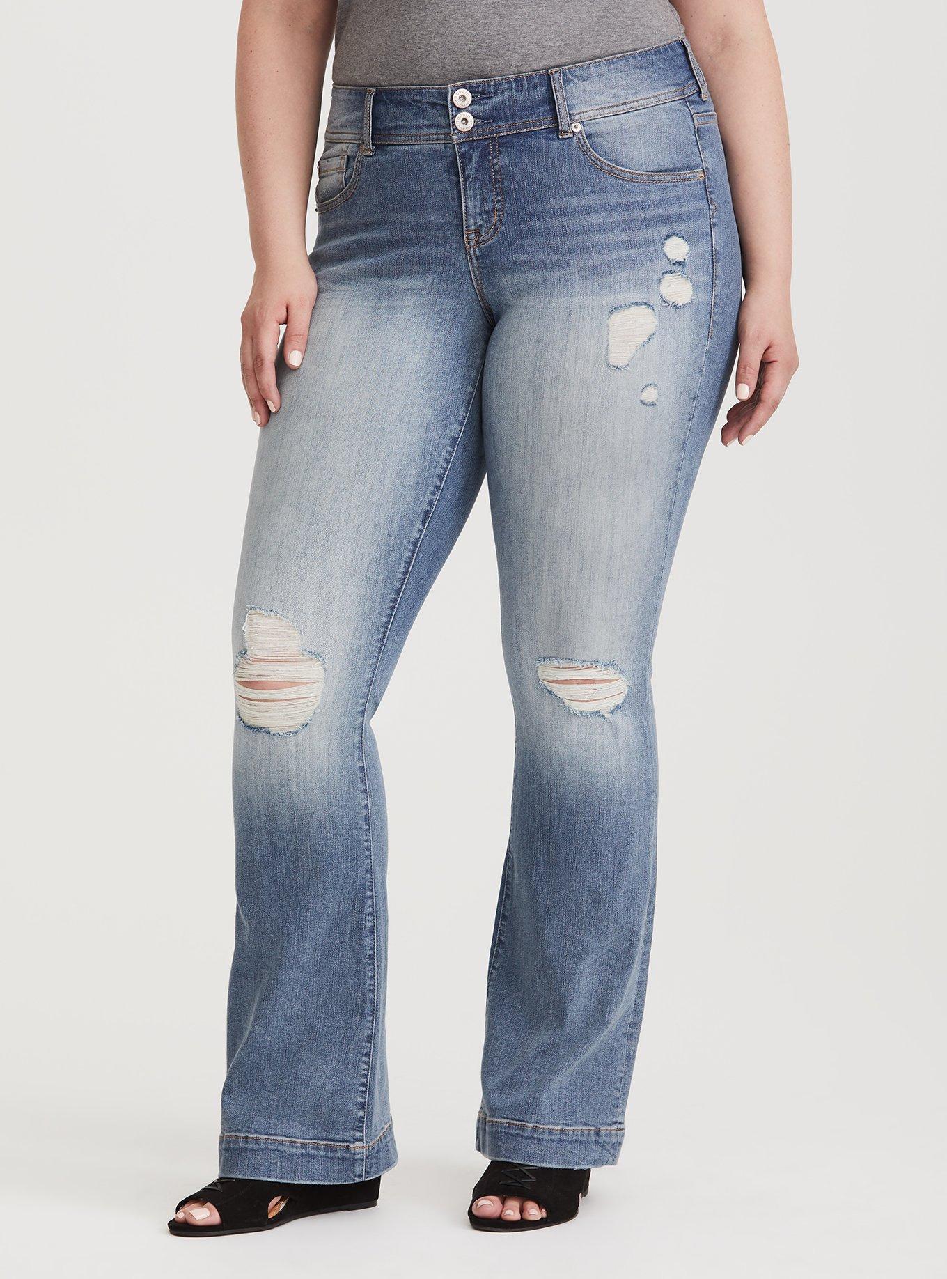 Flare Jean - Premium Stretch Light Wash, HORIZON, hi-res