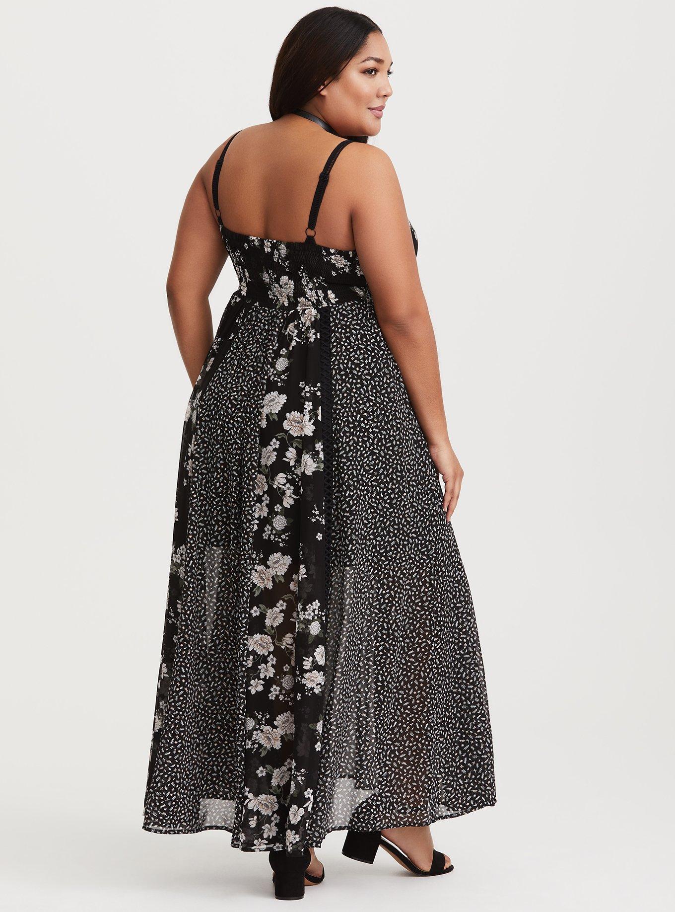 Torrid black best sale dress with flowers