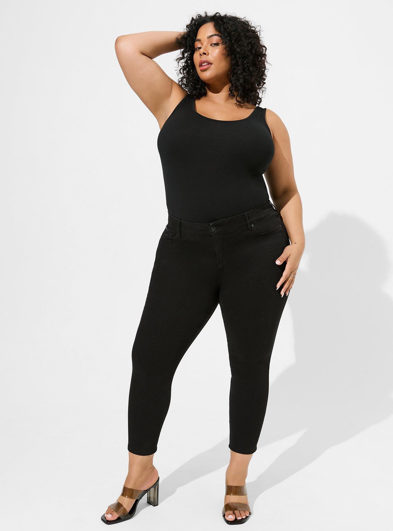 Foxy Scoop Neck Tank, BLACK, alternate