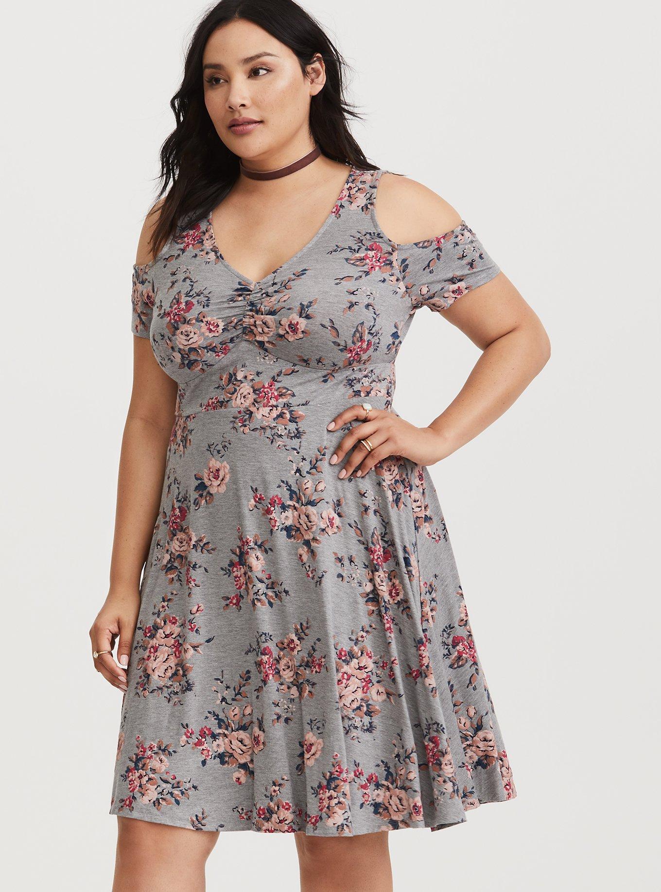 Torrid hotsell gray dress