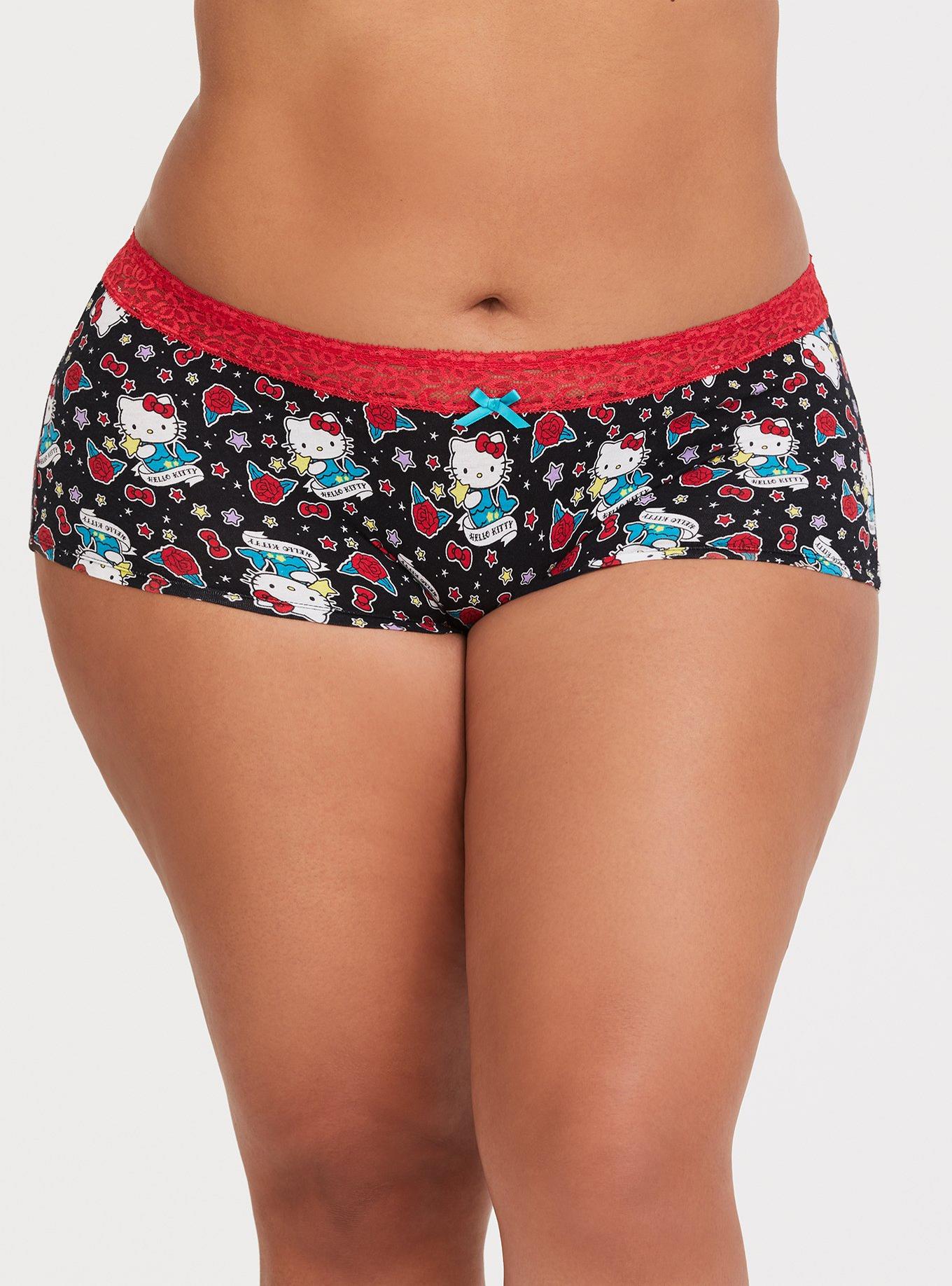 Hello Kitty Black Monogram Underwear Boxer Pants-L-NWT!