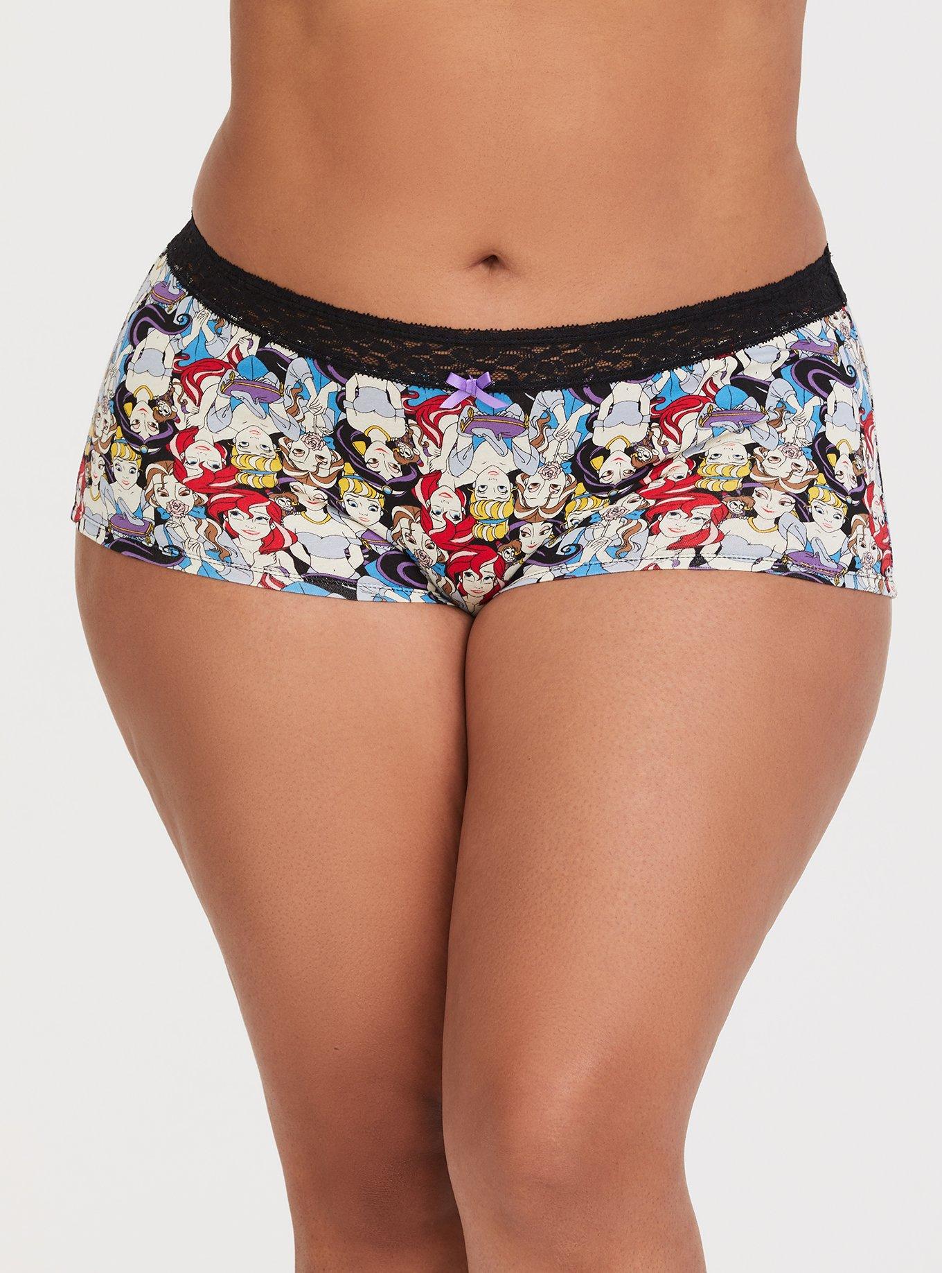 Official Disney Princess Women's Panties Boyshort Underwear!