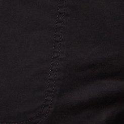 Plus Size 3.5 Inch Military Stretch Twill Mid-Rise Short, DEEP BLACK, swatch