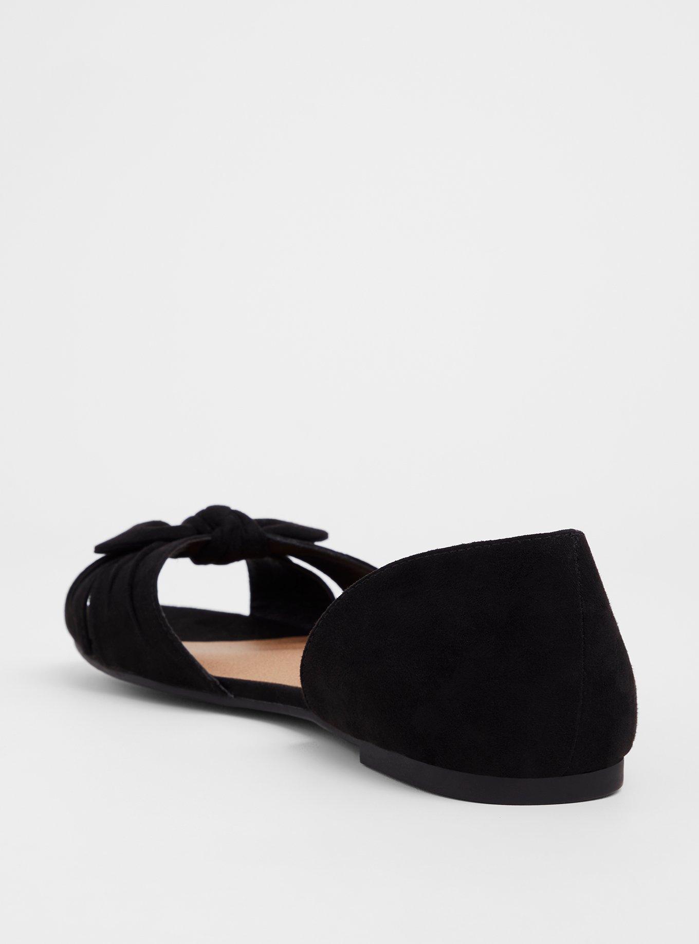 Plus Size Bow Peep Toe D'Orsay Flat (WW) Torrid