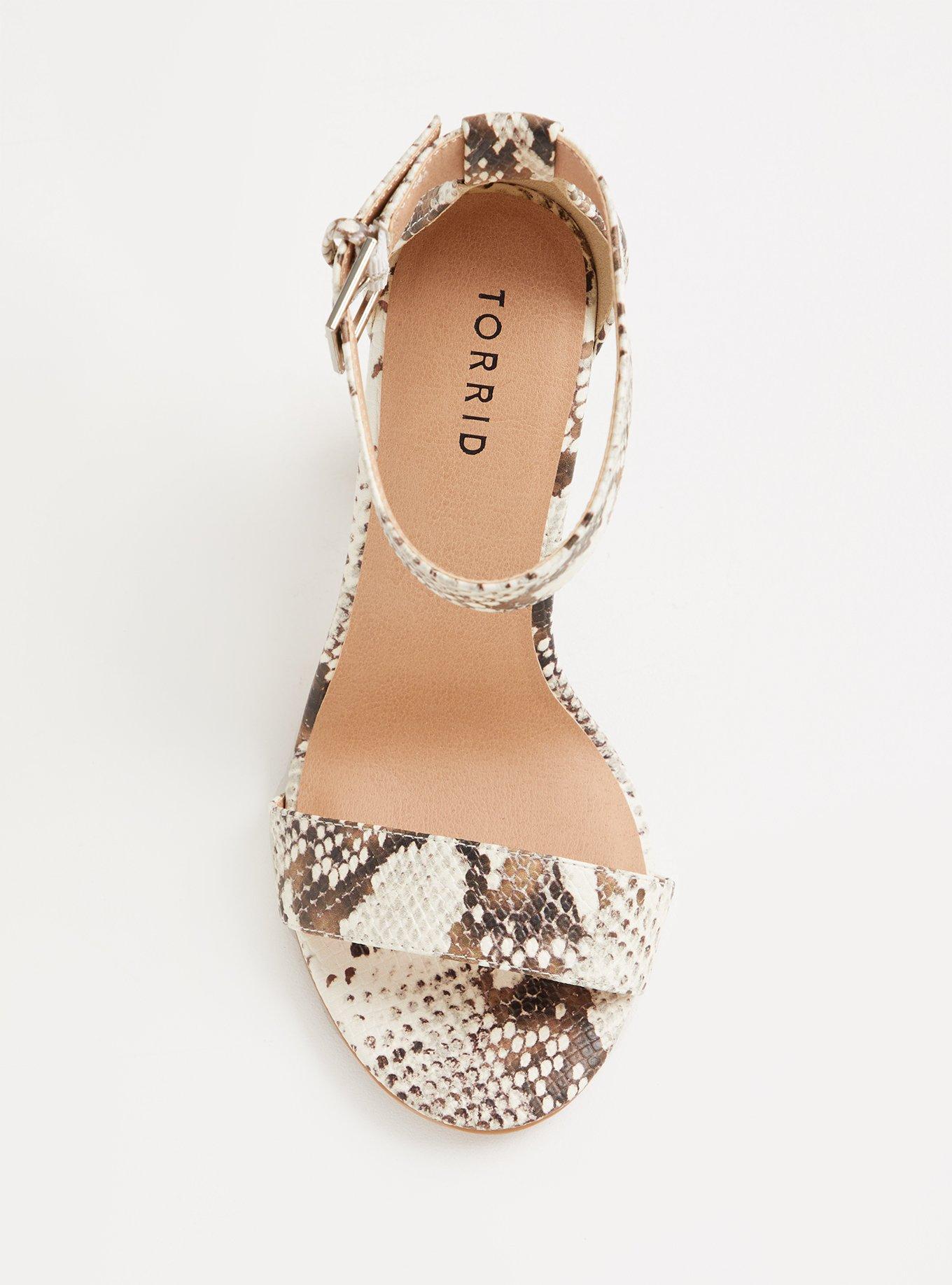 Two Strap Tapered Heel Sandal (WW), SNAKESKIN, alternate