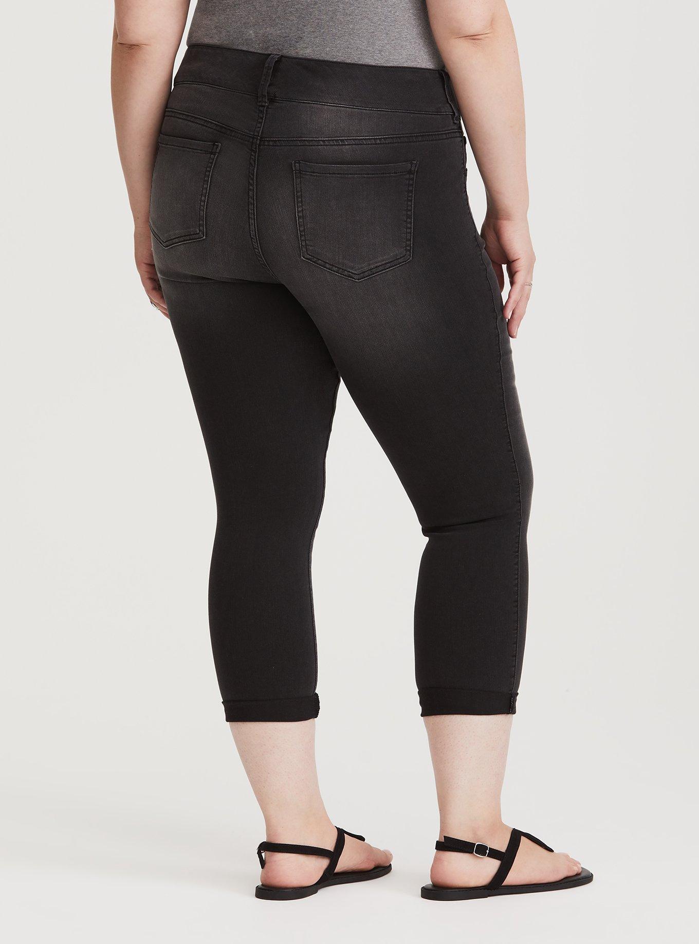 Black cropped outlet jeggings