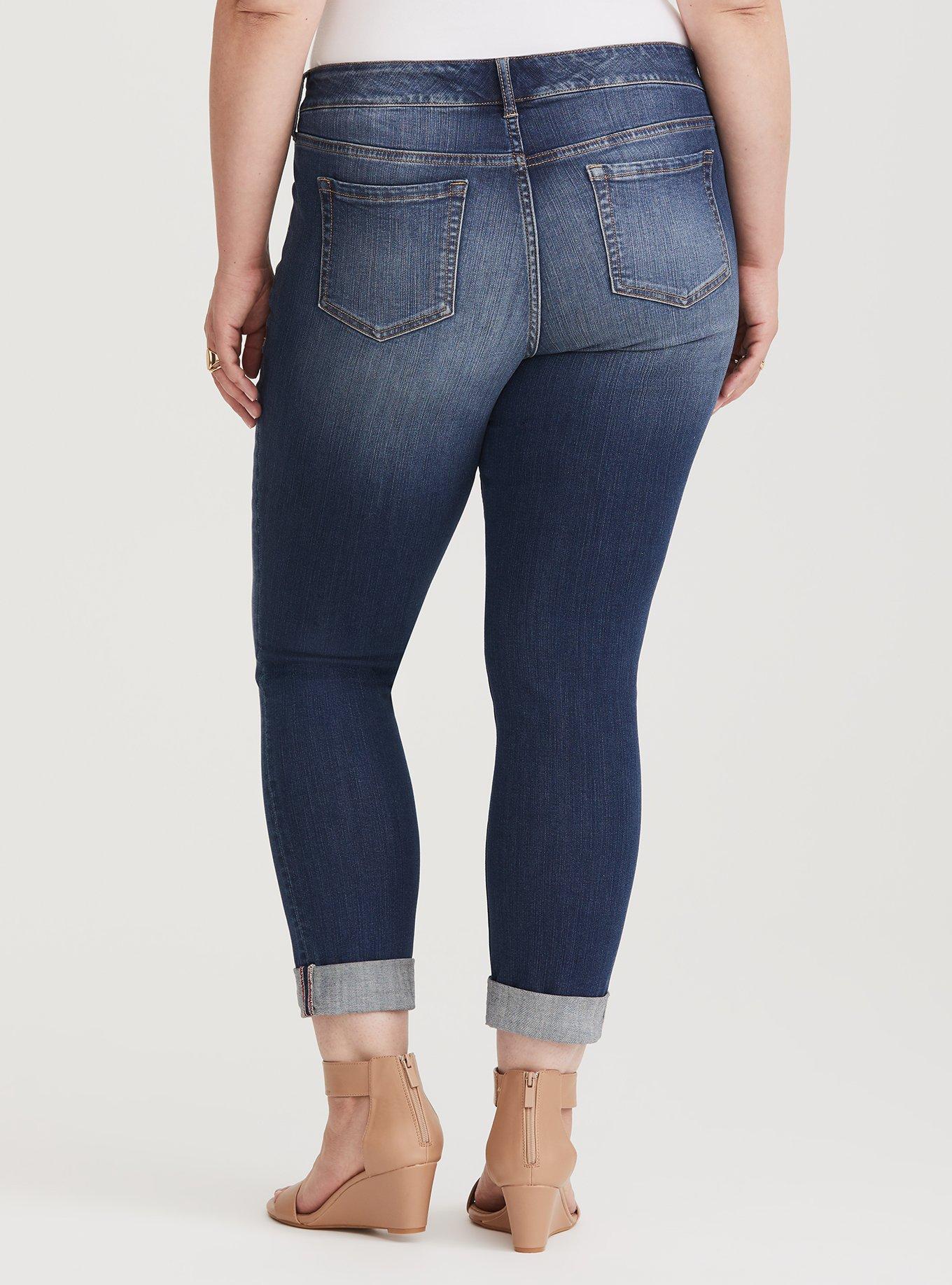 Plus Size Boyfriend Jean - Premium Stretch Light Wash, UPTOWN, alternate