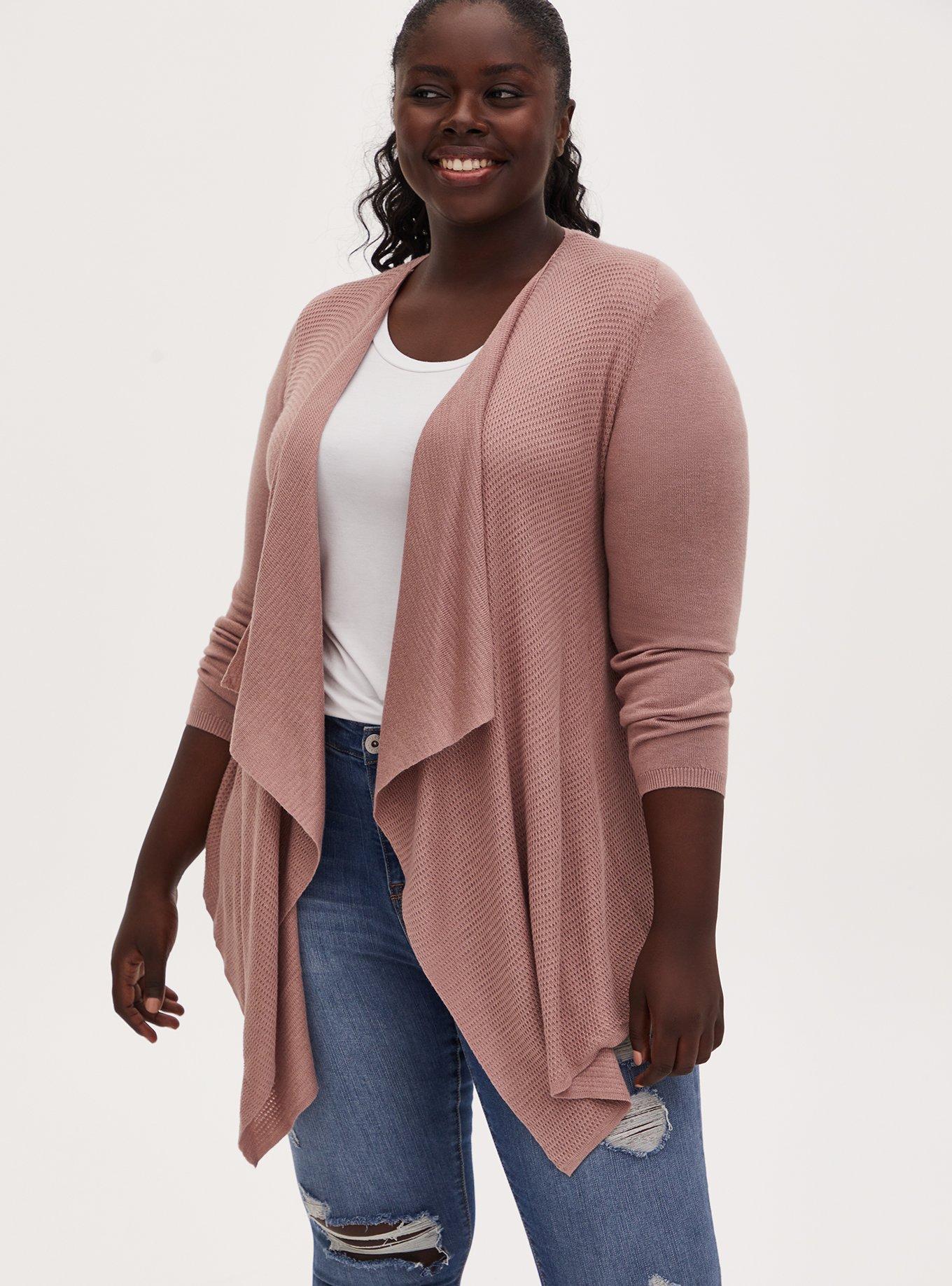 Plus Size Cardigan Drape Front Sweater Torrid