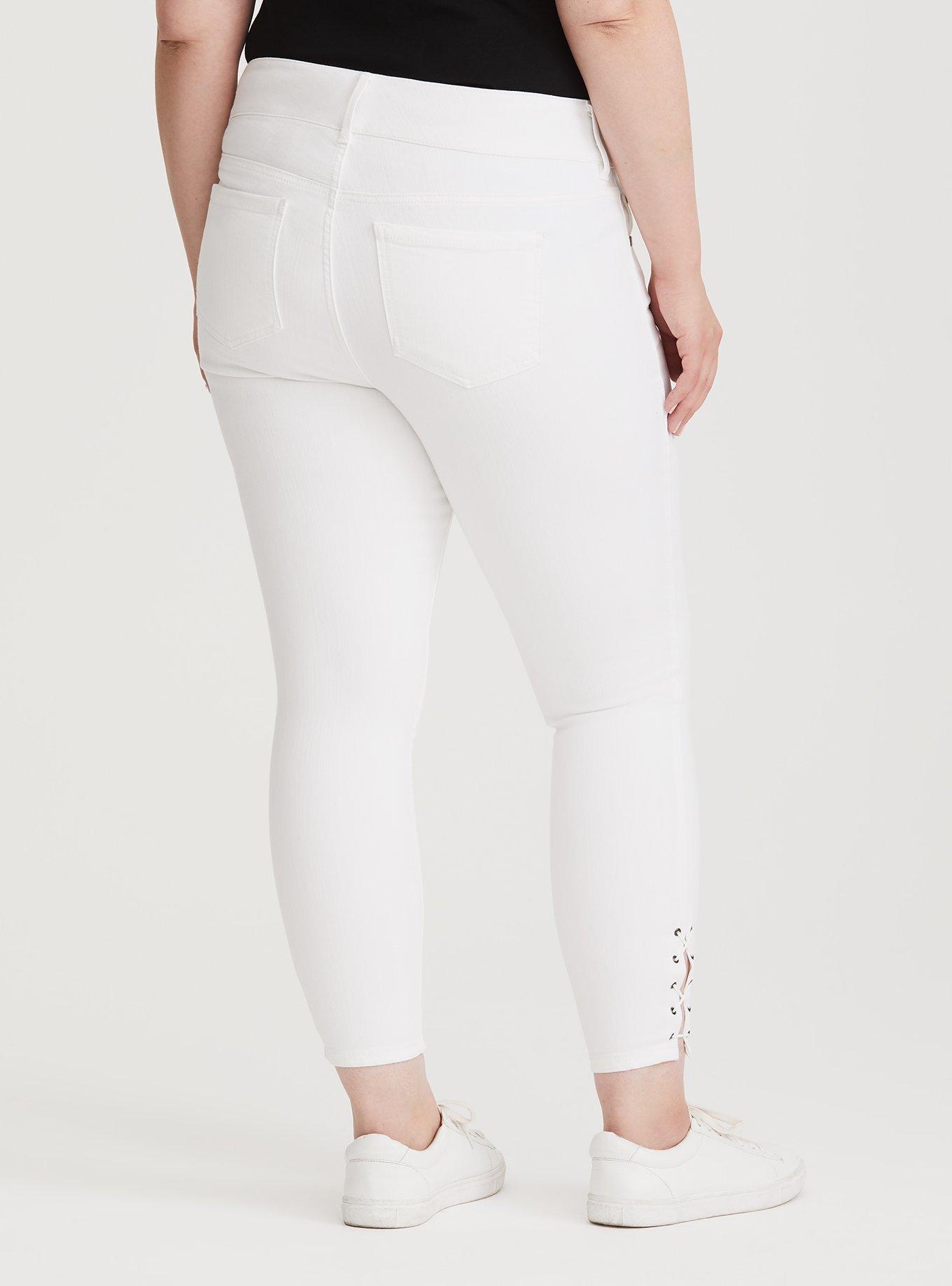 Plus Size - Crop Jegging - Super Stretch White - Torrid