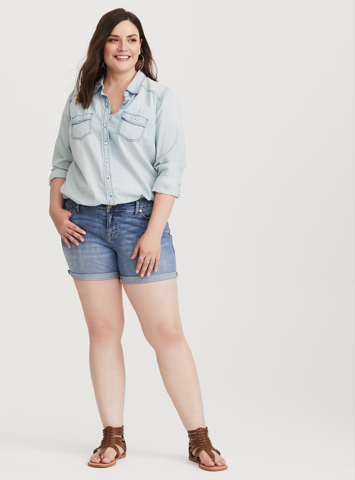 Classic Skinny Short - Vintage Stretch Light Wash, BAHAMA, alternate