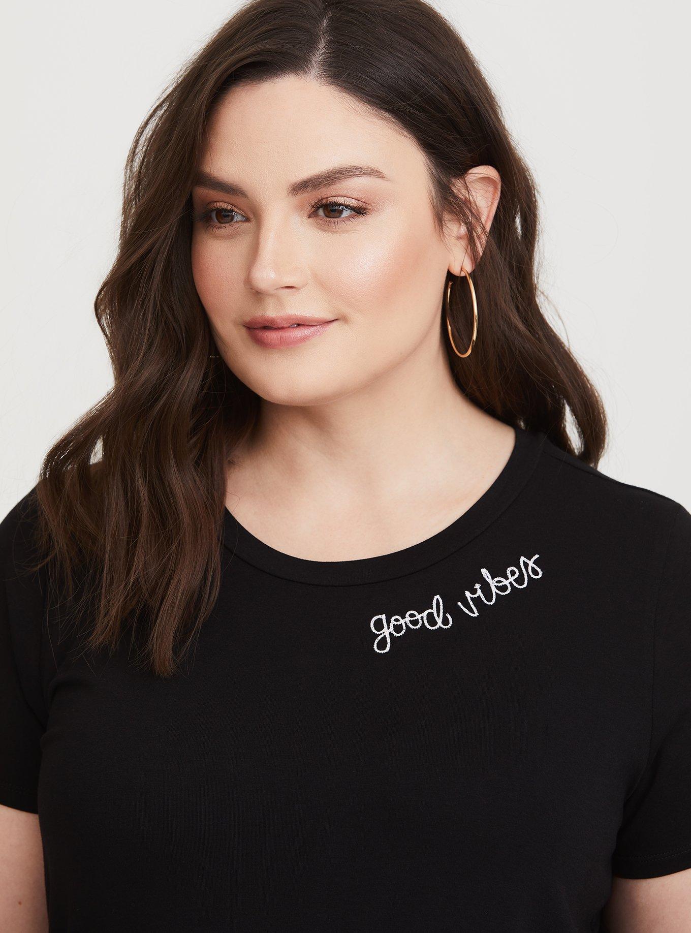 TORRID : Stranger Things Black Crew Fitted Tee