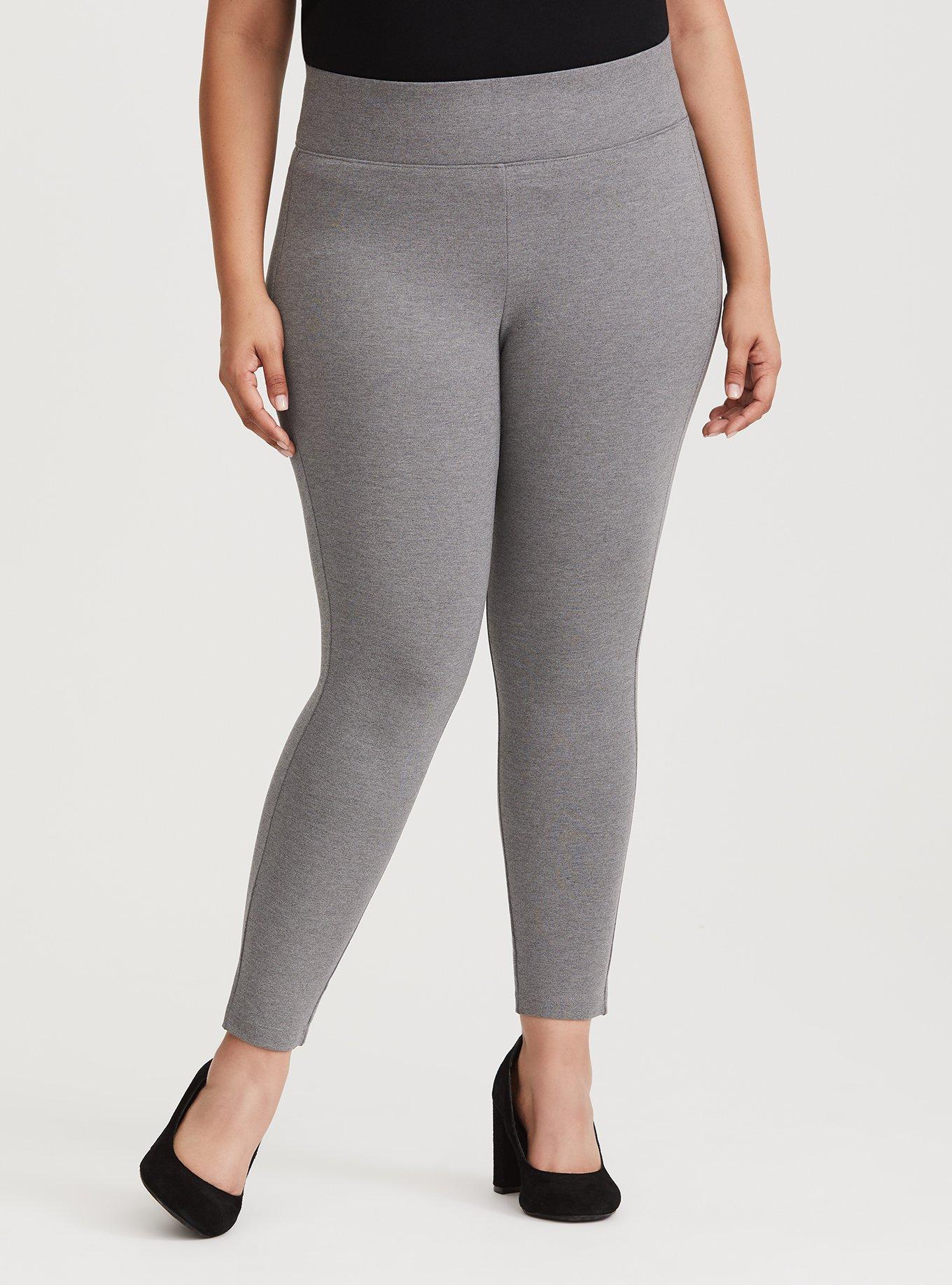 Plus Size - Slim Fix Pixie Pant - Light Grey Ponte - Torrid