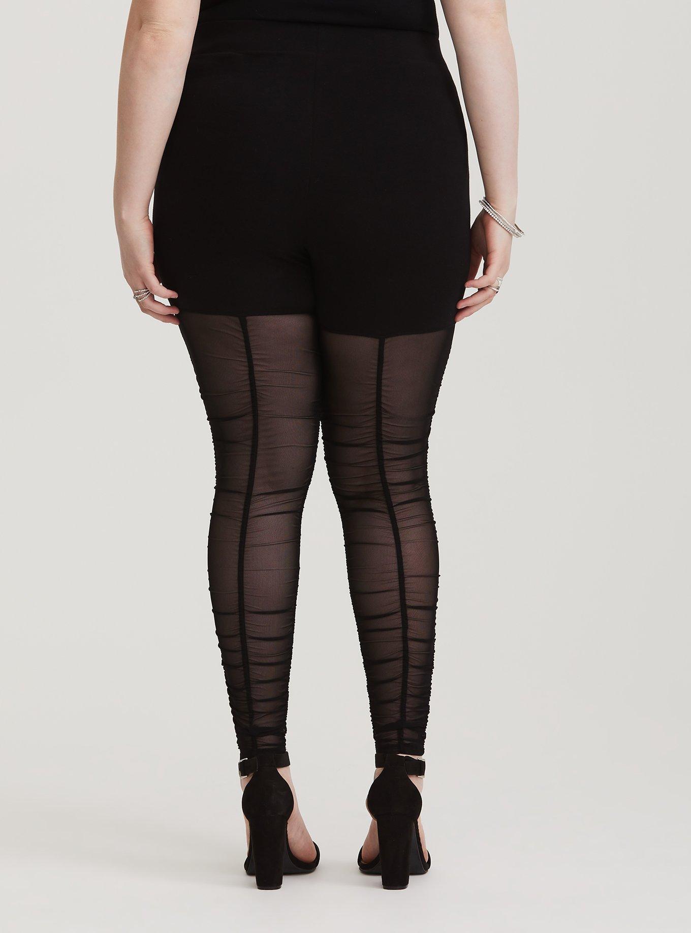 Plus Size - Black Ruched Legging - Torrid