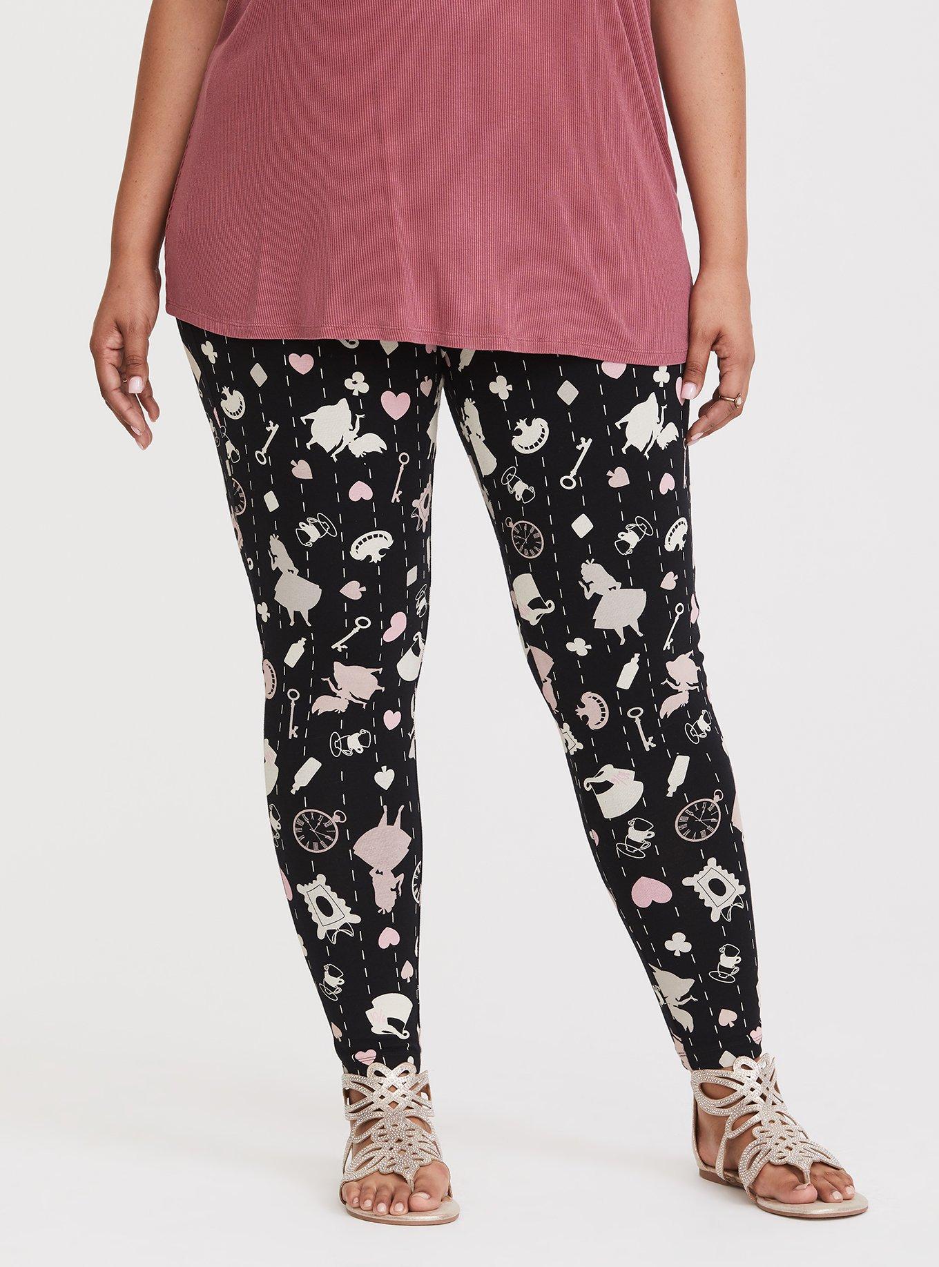 Plus Size Disney Alice in Wonderland Legging, MULTI, alternate
