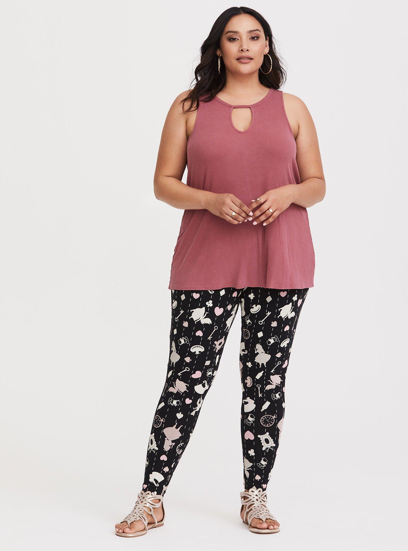 Intro Plus Size Love The Fit Santa Print Leggings