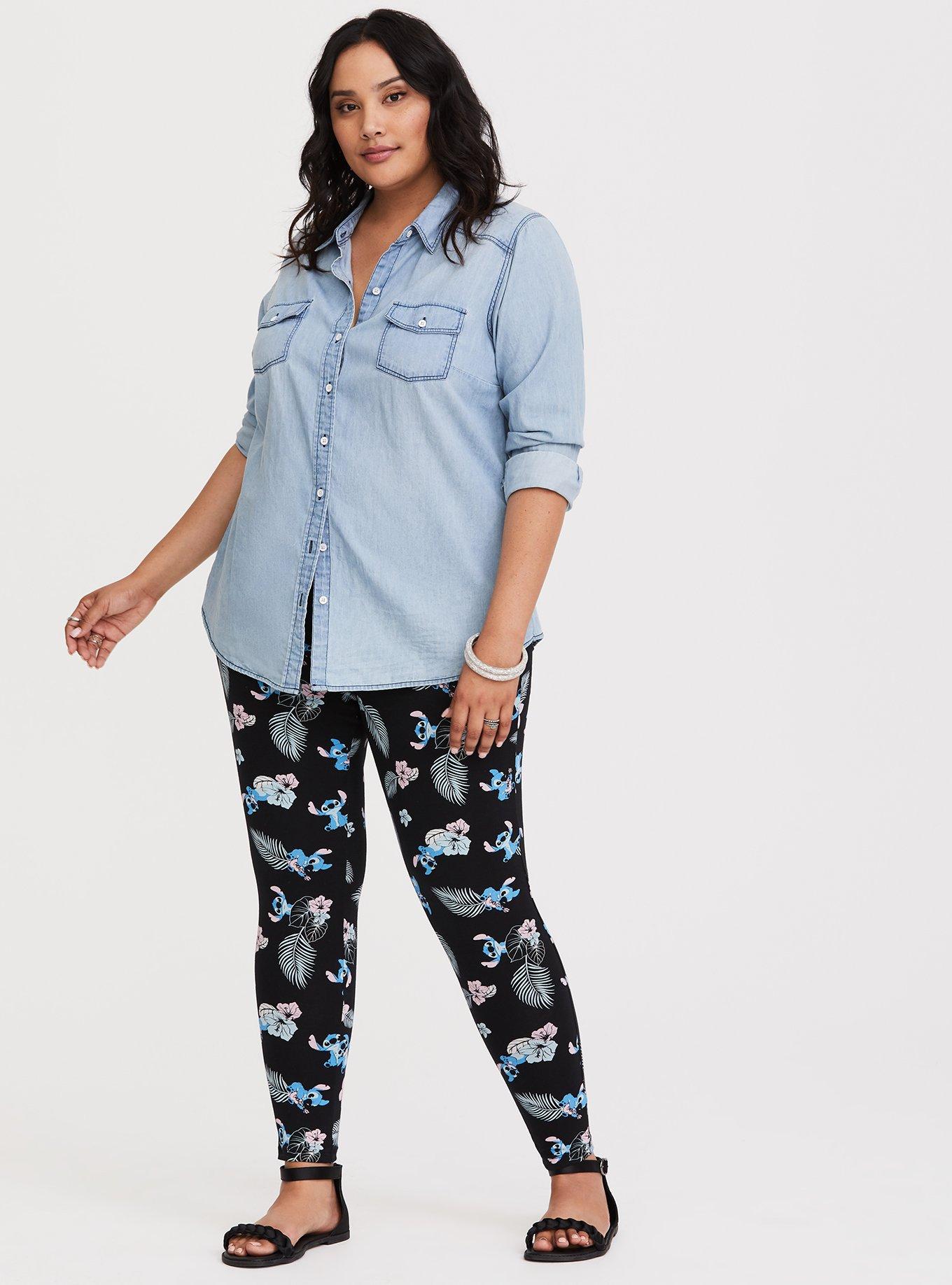 Disney Lilo & Stitch Tie-Dye Stitch Leggings Plus Size