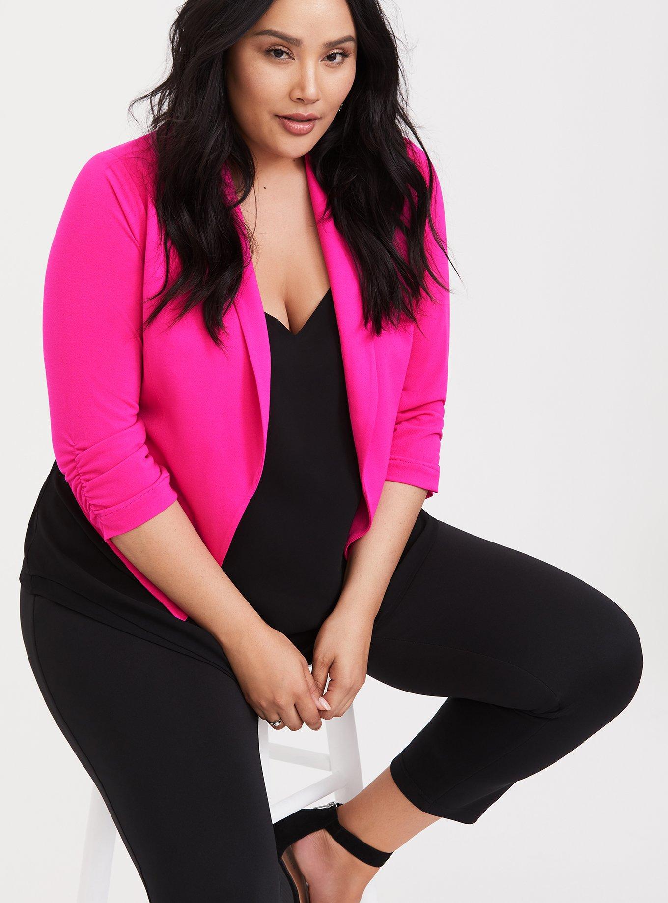 Torrid pink outlet blazer