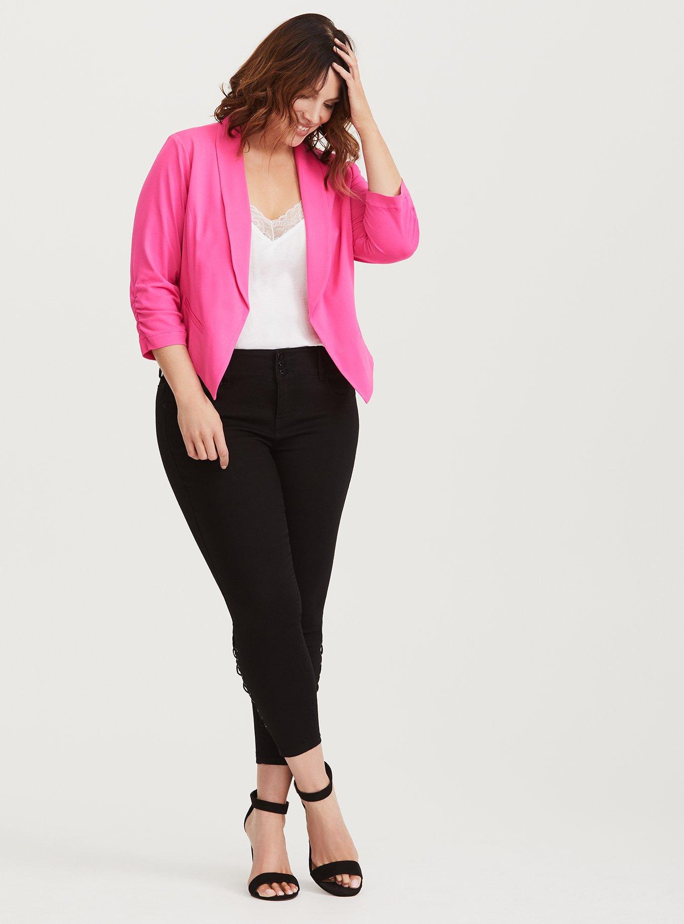 Plus Size - Parker Studio Crepe Blazer - Torrid