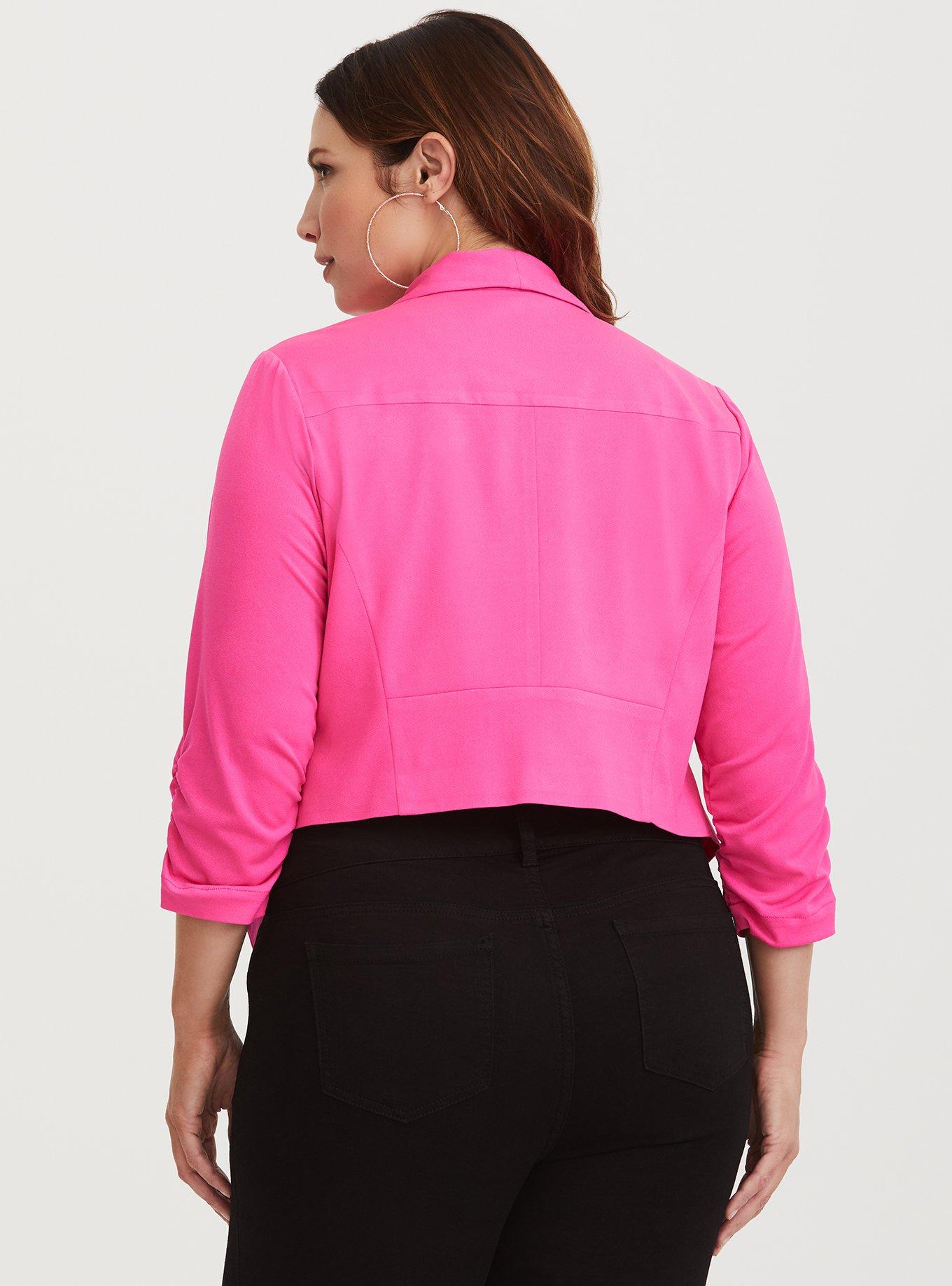 Torrid 2025 pink blazer