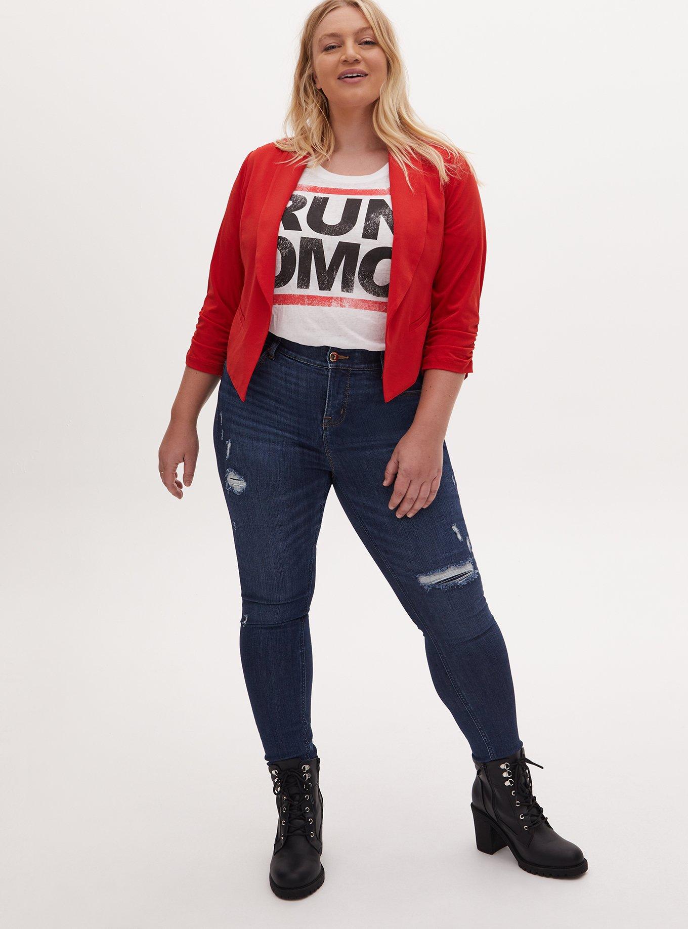 Studio Crepe Classic Blazer, MOLTEN LAVA, alternate
