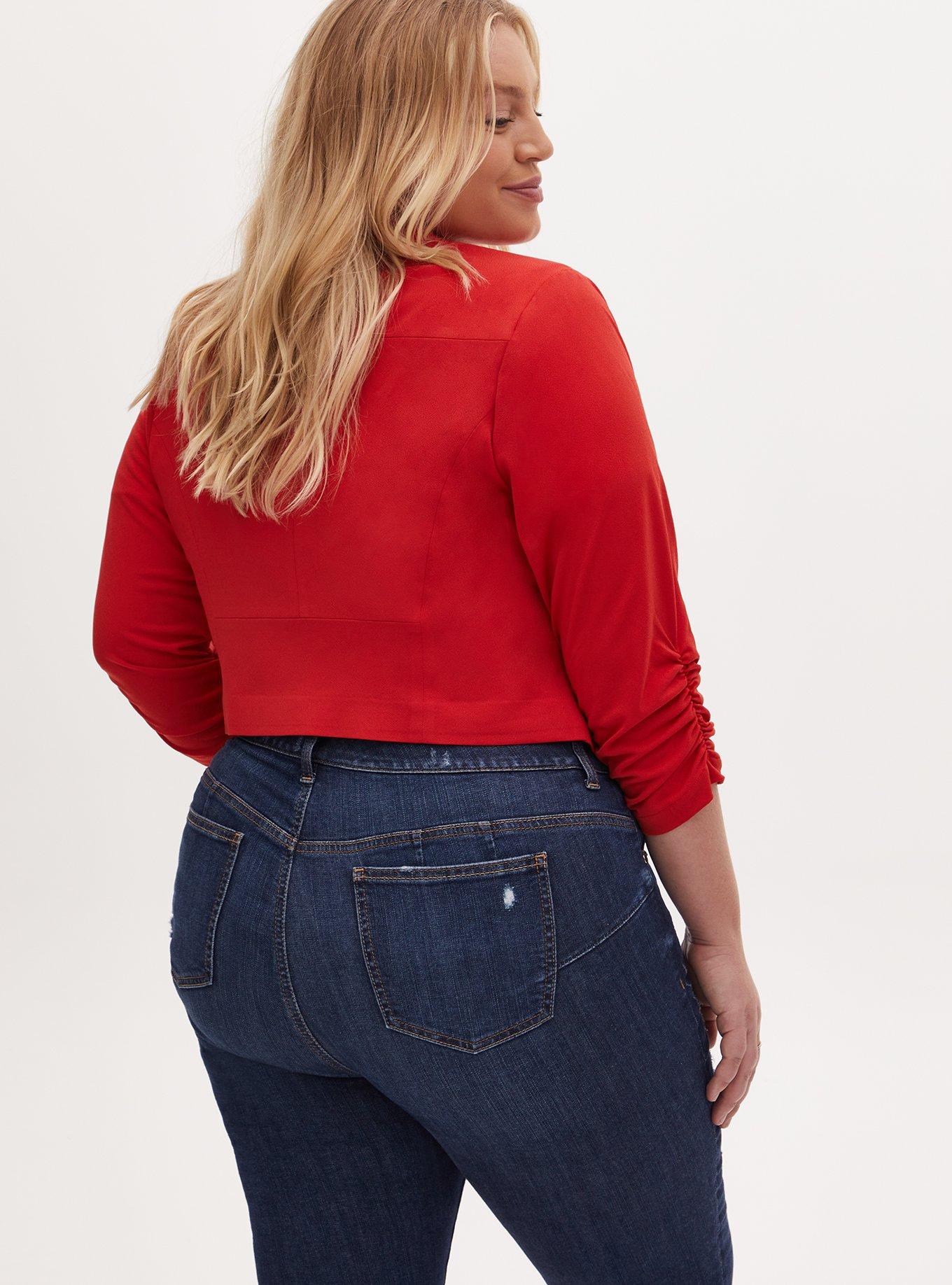 Studio Crepe Classic Blazer, MOLTEN LAVA, alternate