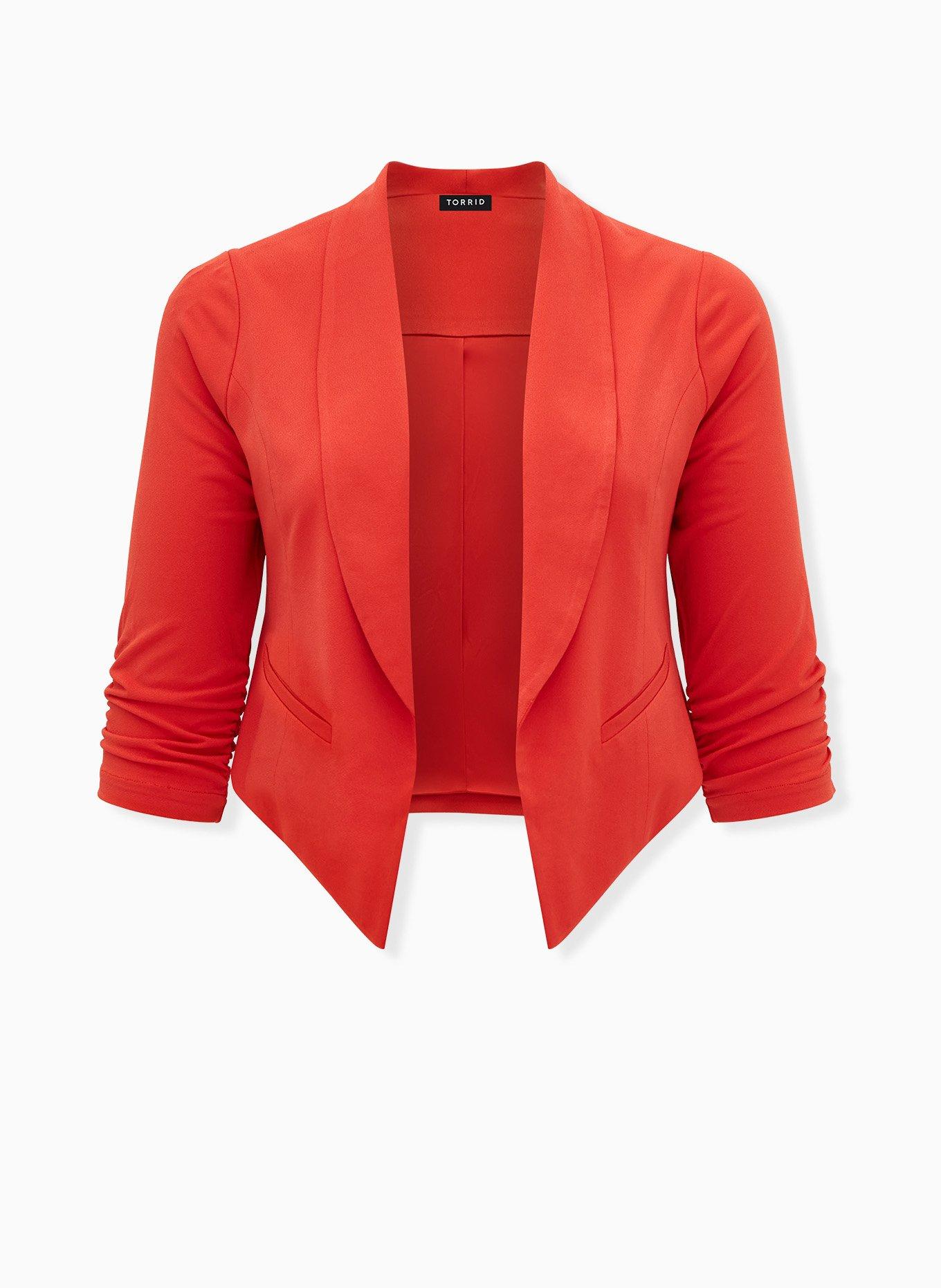 Studio Crepe Classic Blazer, MOLTEN LAVA, hi-res