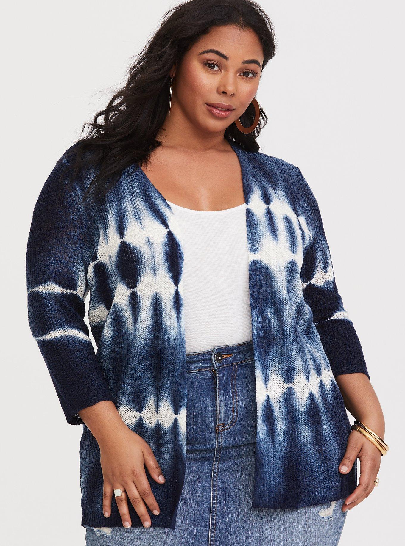 Tie dye knit discount cardigan