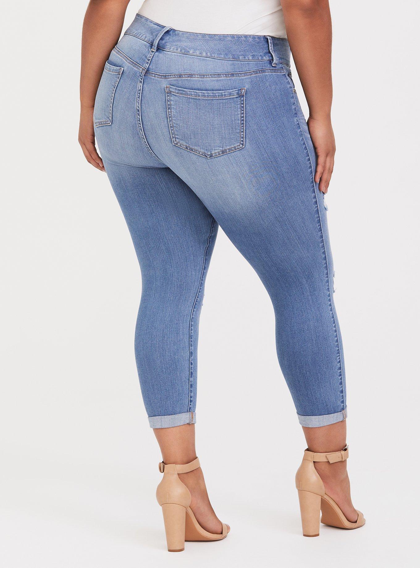Crop Jegging - Premium Stretch Light Wash, CLOUD 9, alternate