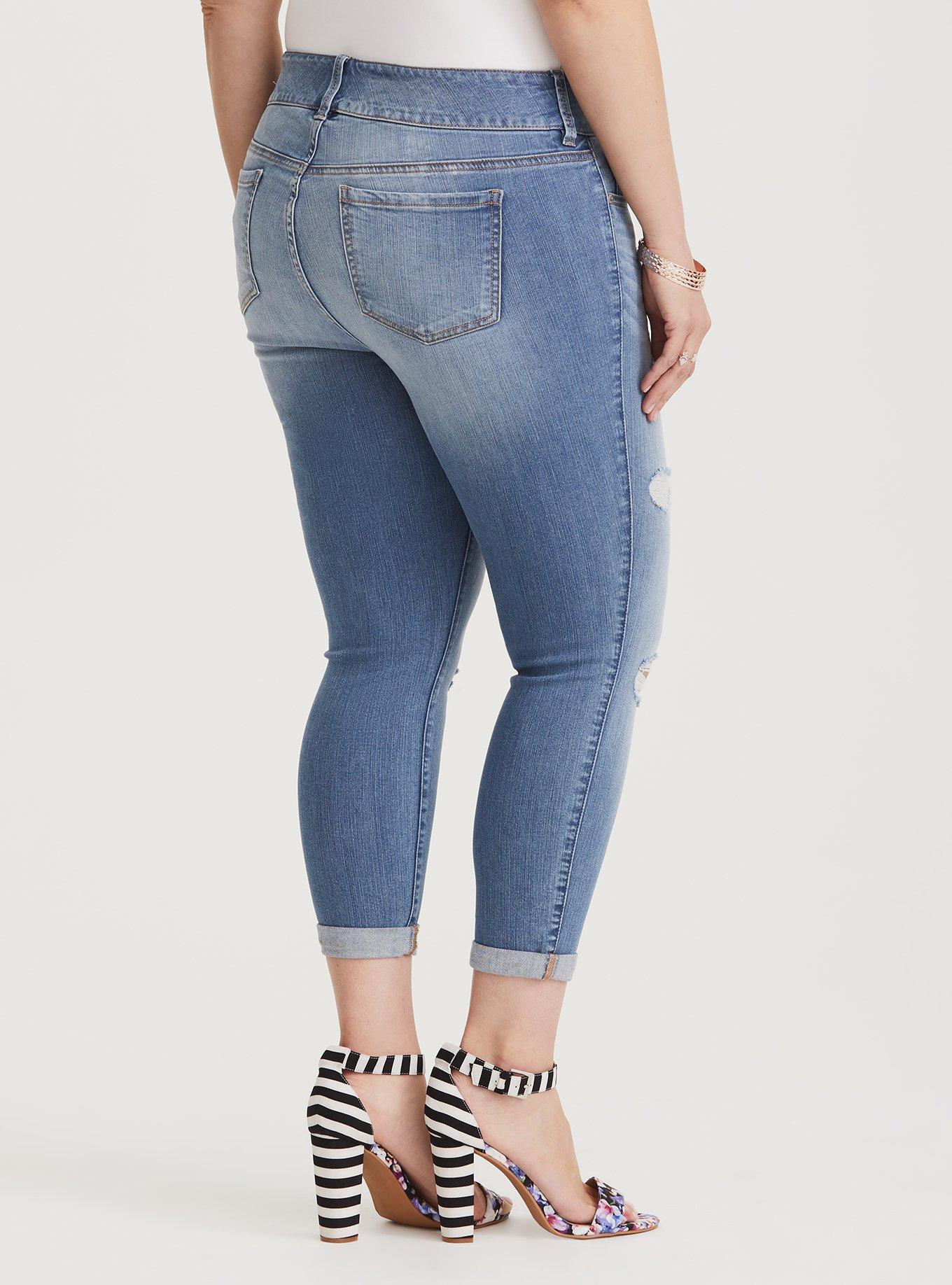 Crop Jegging - Premium Stretch Light Wash, CLOUD 9, alternate