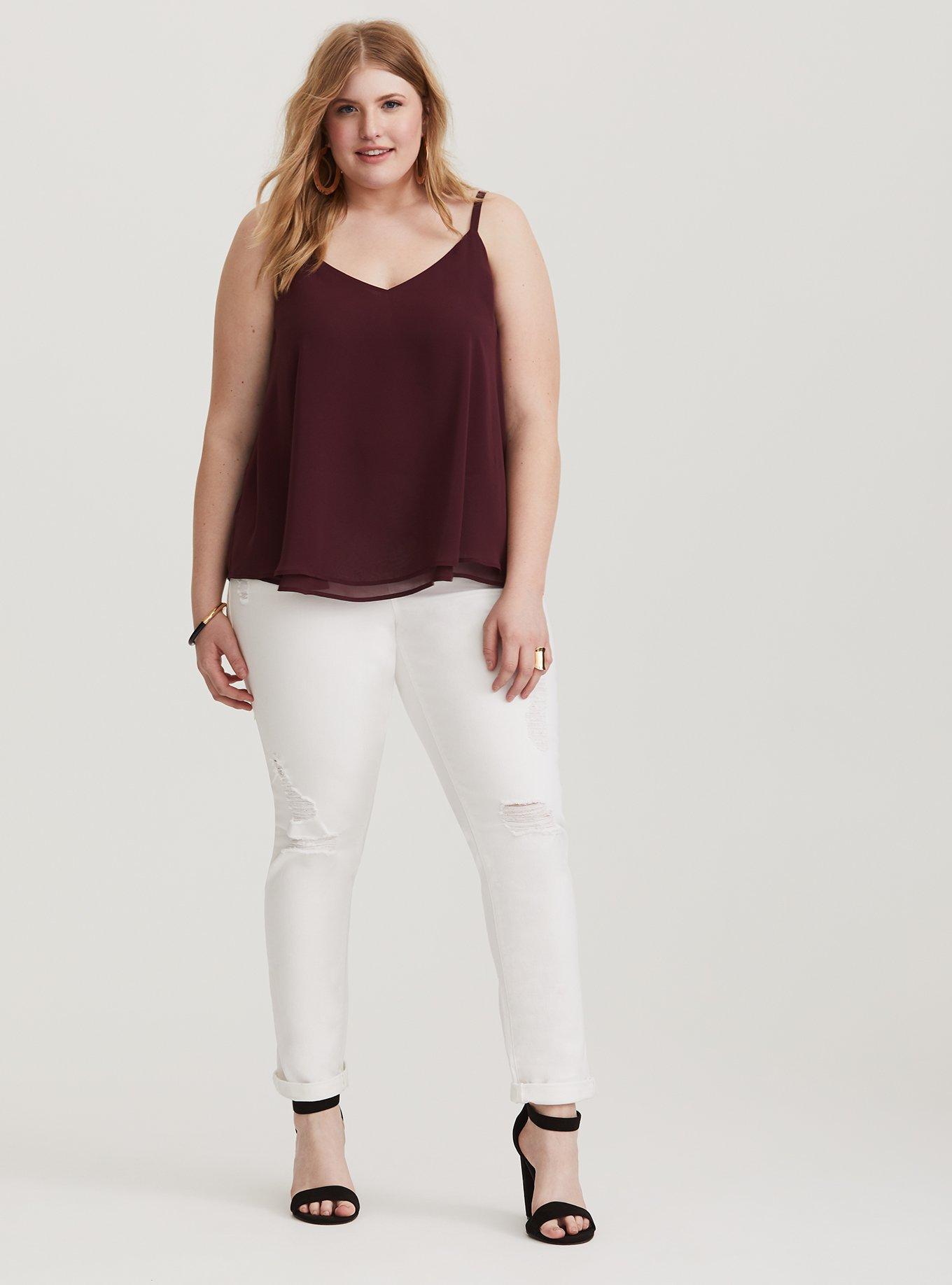 Boyfriend Jean - Vintage Stretch White, WHITE, alternate