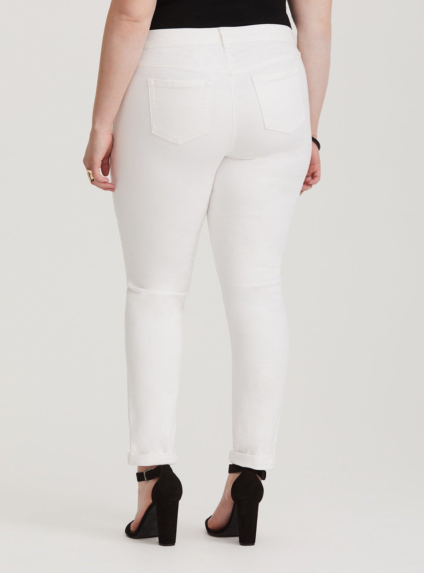 Boyfriend Jean - Vintage Stretch White, WHITE, alternate