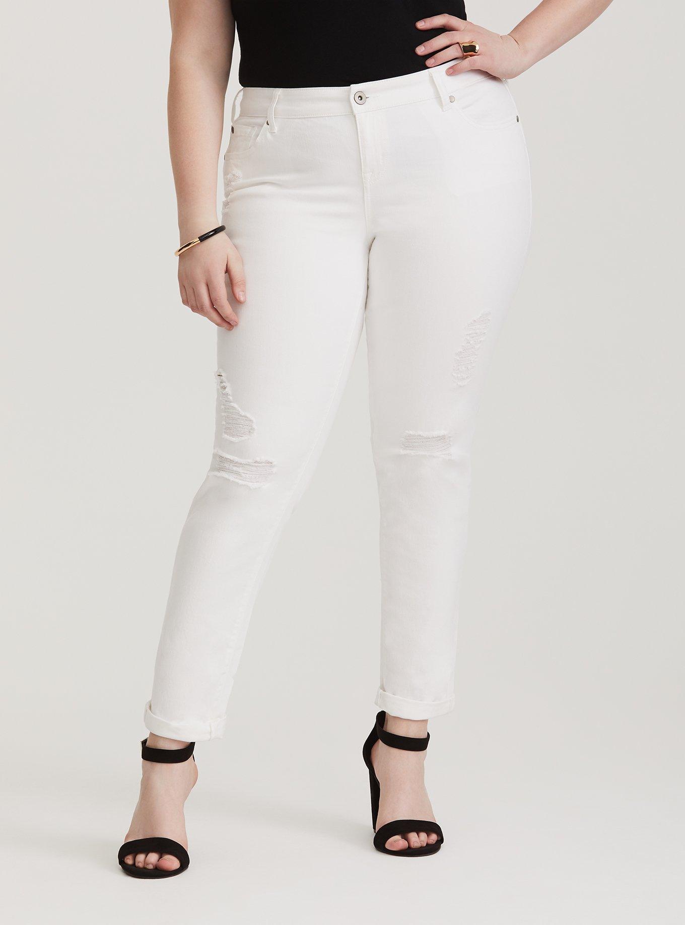 Boyfriend Jean - Vintage Stretch White, , hi-res