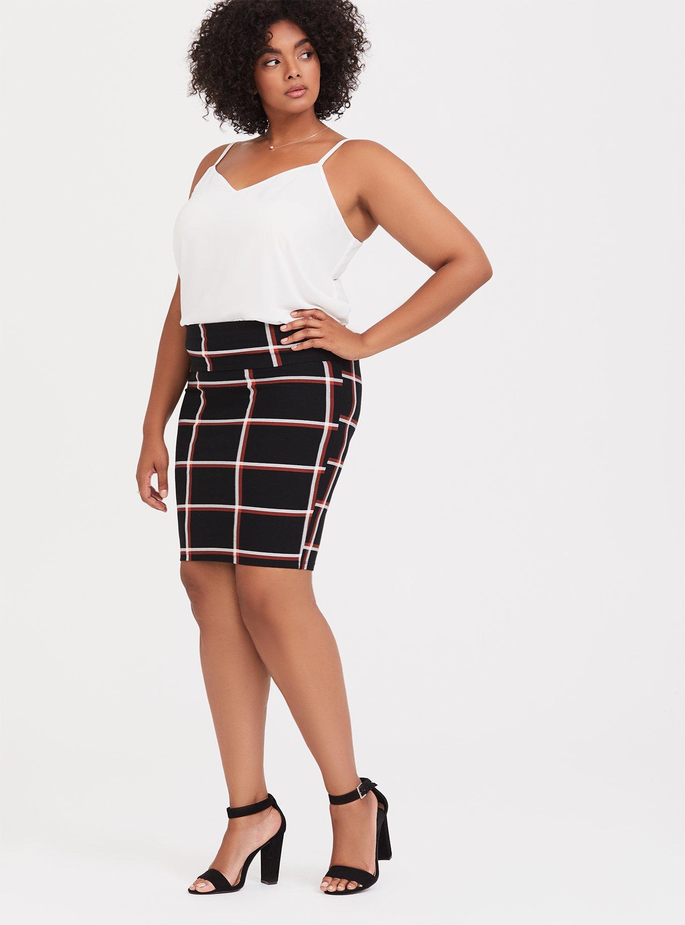 Plus Size - Mini Jersey Foldover Pencil Skirt - Torrid