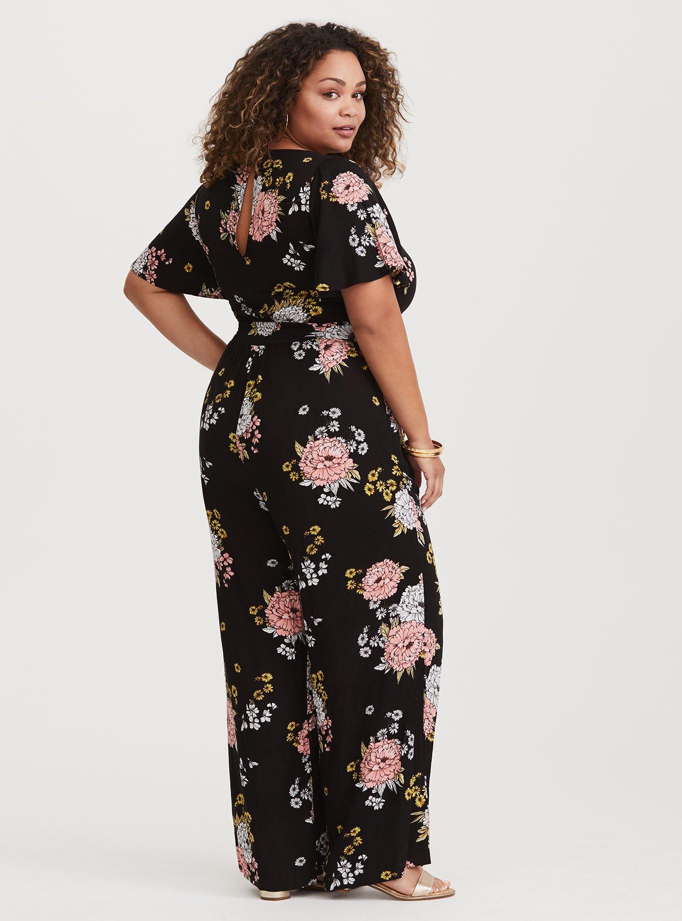 Torrid store floral jumpsuit